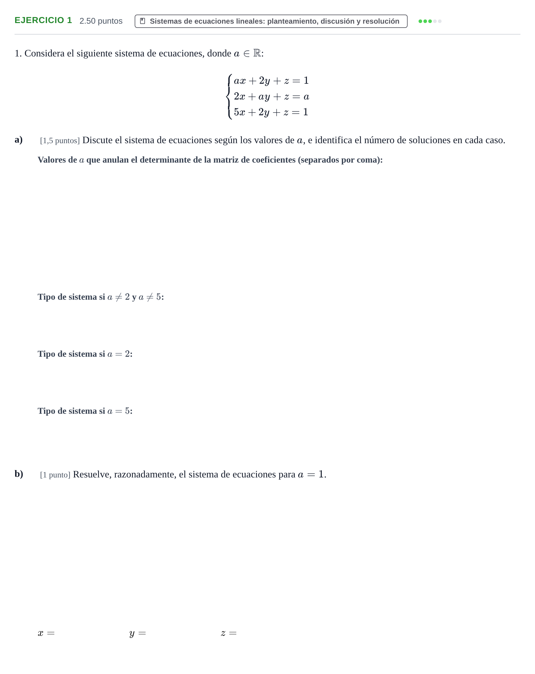 Enunciado: Problema 1 · Matemáticas II PAU Castilla-La Mancha Ordinaria 2024