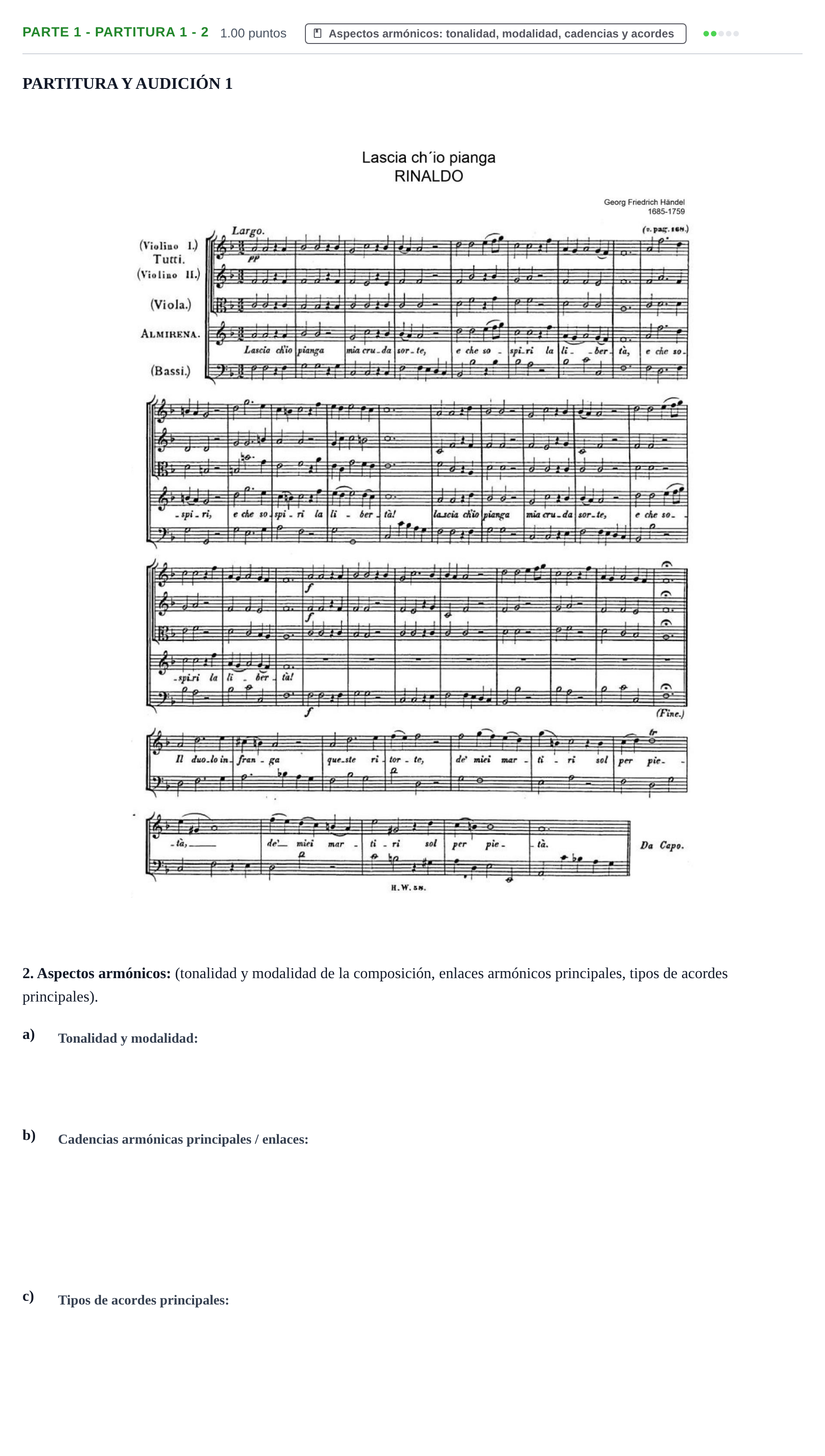 Enunciado: Ejercicio Parte 1 - Partitura 1 - 2 · Análisis Musical II PAU Castilla-La Mancha Ordinaria 2024