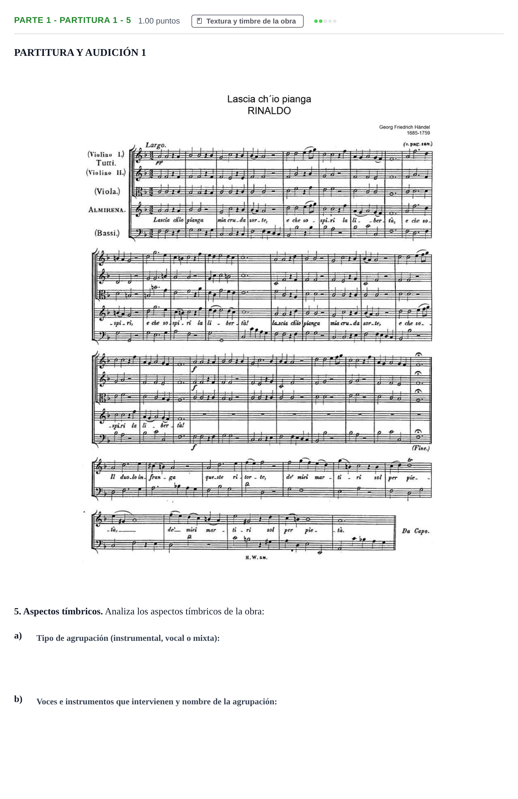 Enunciado: Ejercicio Parte 1 - Partitura 1 - 5 · Análisis Musical II PAU Castilla-La Mancha Ordinaria 2024