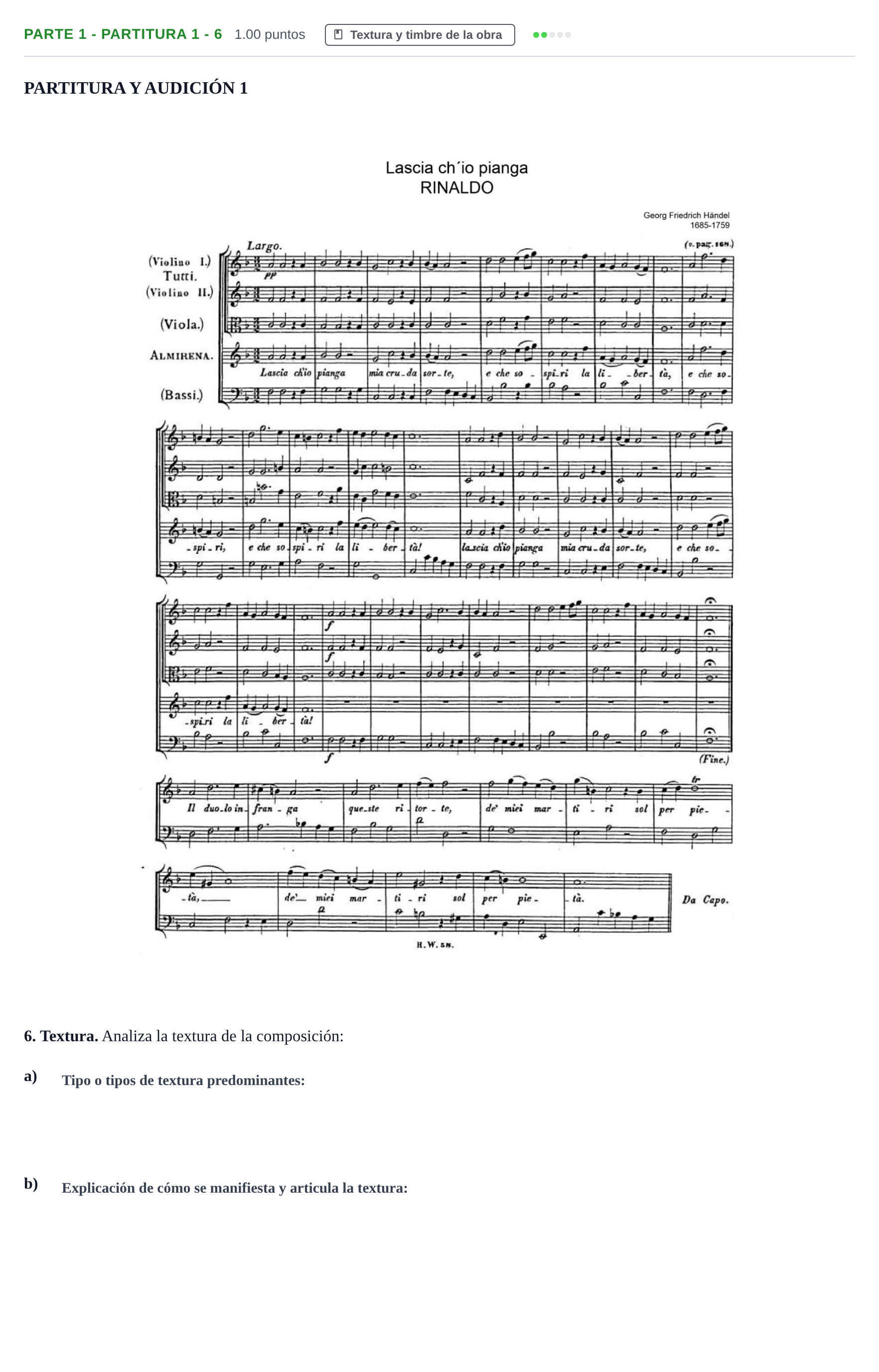 Enunciado: Ejercicio Parte 1 - Partitura 1 - 6 · Análisis Musical II PAU Castilla-La Mancha Ordinaria 2024