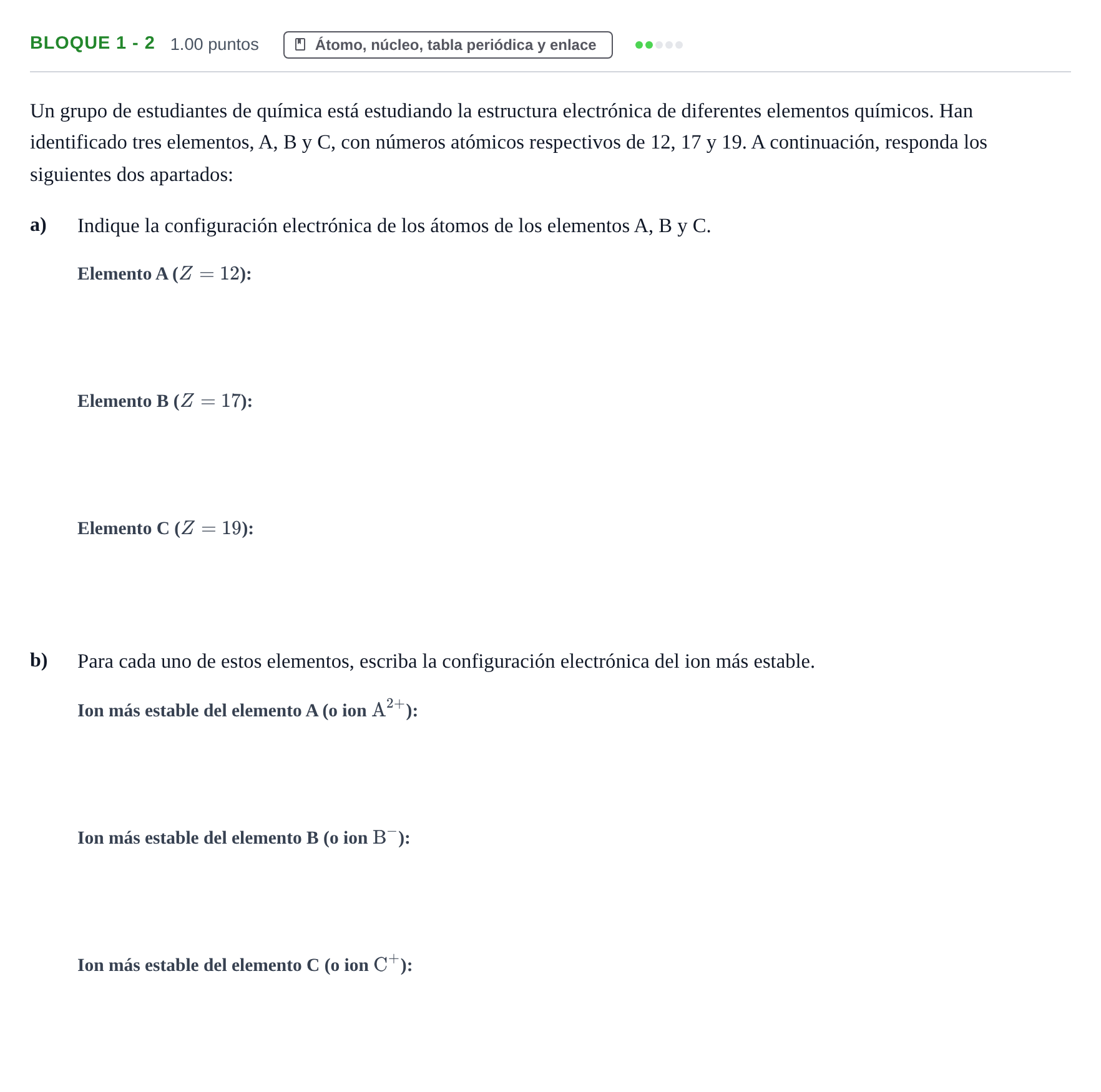 Enunciado: Bloque 1 - 2 · Ciencias Generales PAU Castilla-La Mancha Extraordinaria 2024