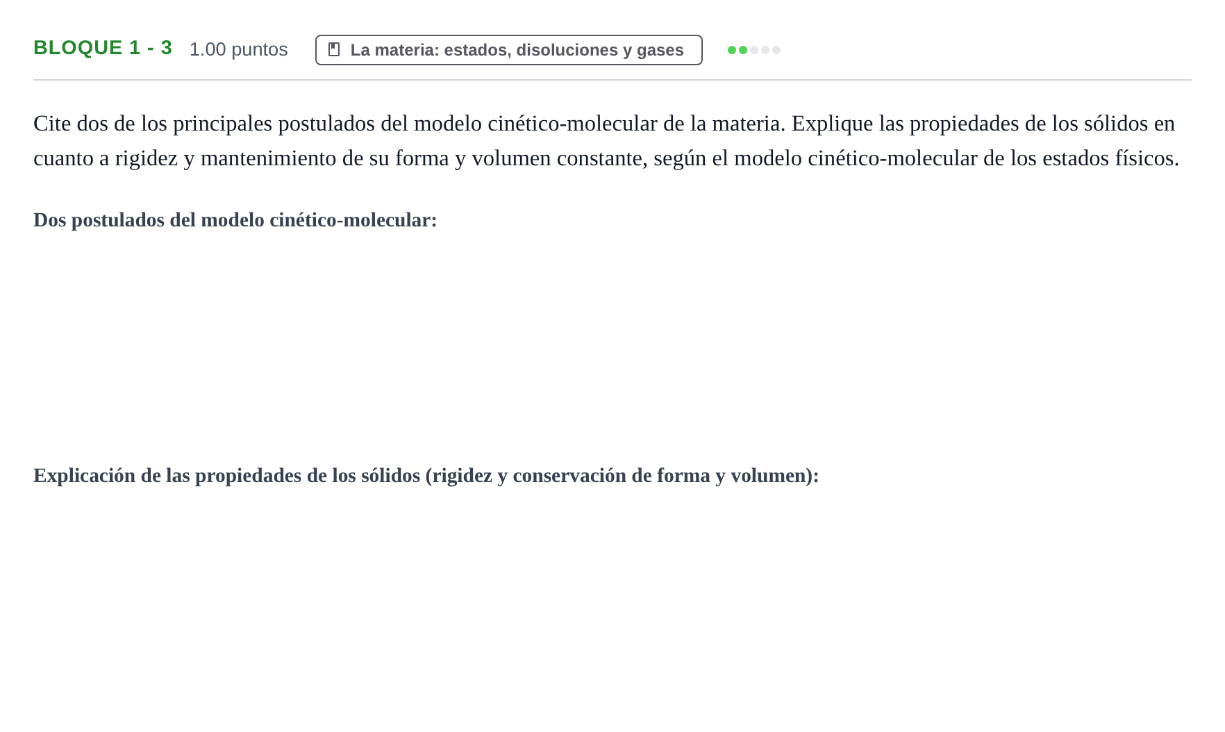 Enunciado: Bloque 1 - 3 · Ciencias Generales PAU Castilla-La Mancha Extraordinaria 2024
