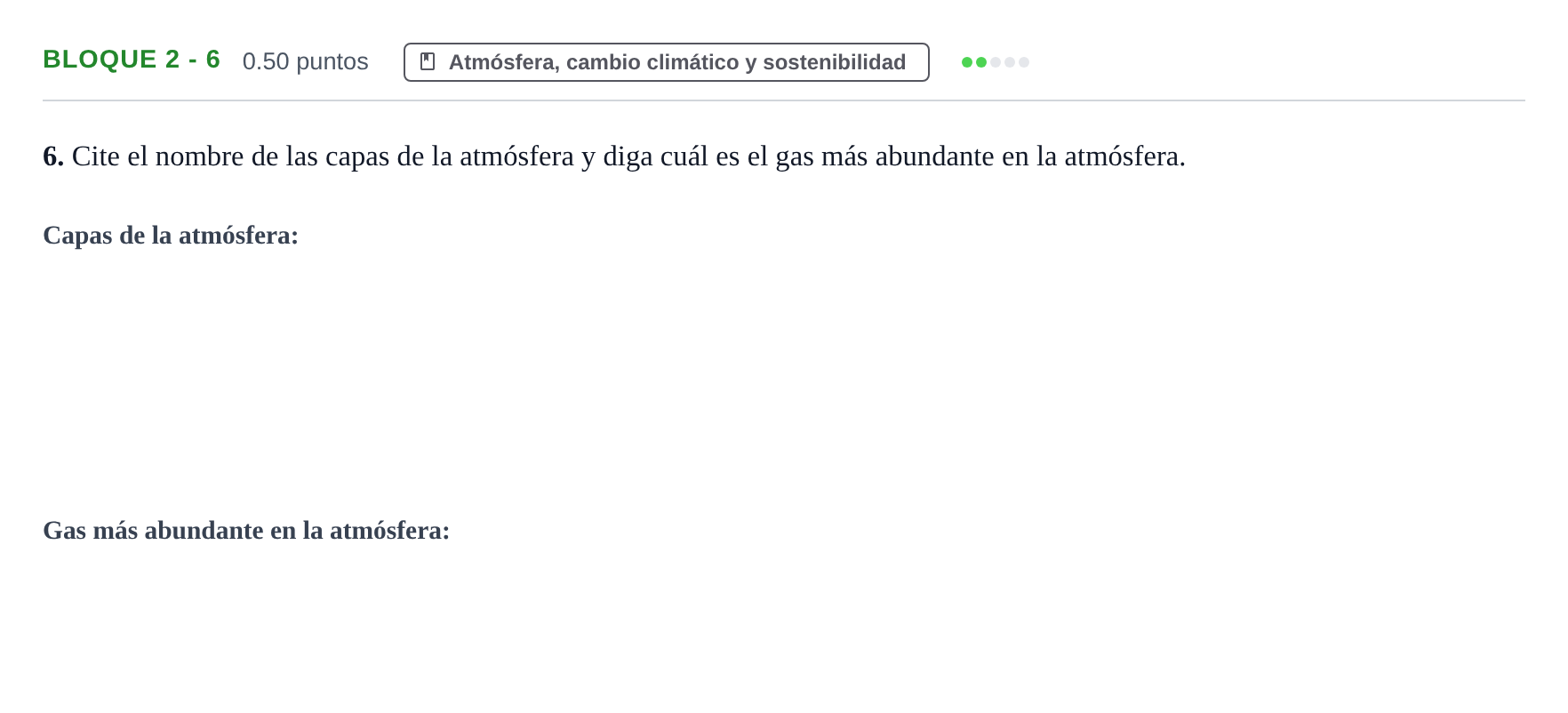 Enunciado: Bloque 2 - 6 · Ciencias Generales PAU Castilla-La Mancha Extraordinaria 2024
