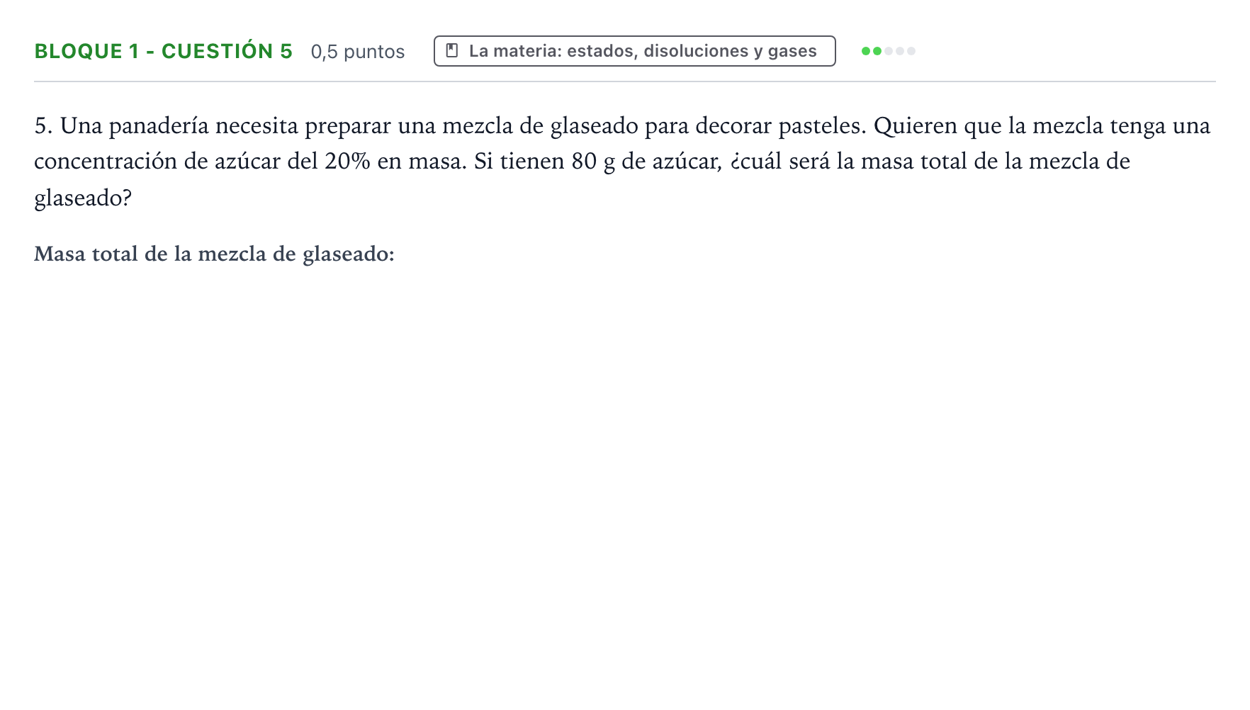 Enunciado: Bloque 1 - Cuestión 5 · Ciencias Generales PAU Castilla-La Mancha Ordinaria 2024