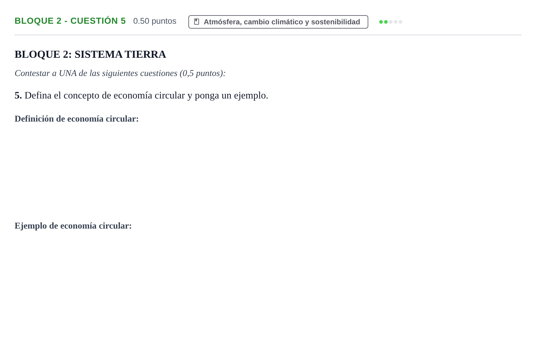 Enunciado: Bloque 2 - Cuestión 5 · Ciencias Generales PAU Castilla-La Mancha Ordinaria 2024