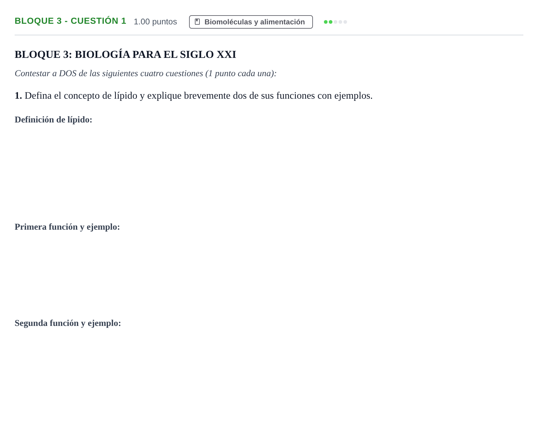 Enunciado: Bloque 3 - Cuestión 1 · Ciencias Generales PAU Castilla-La Mancha Ordinaria 2024