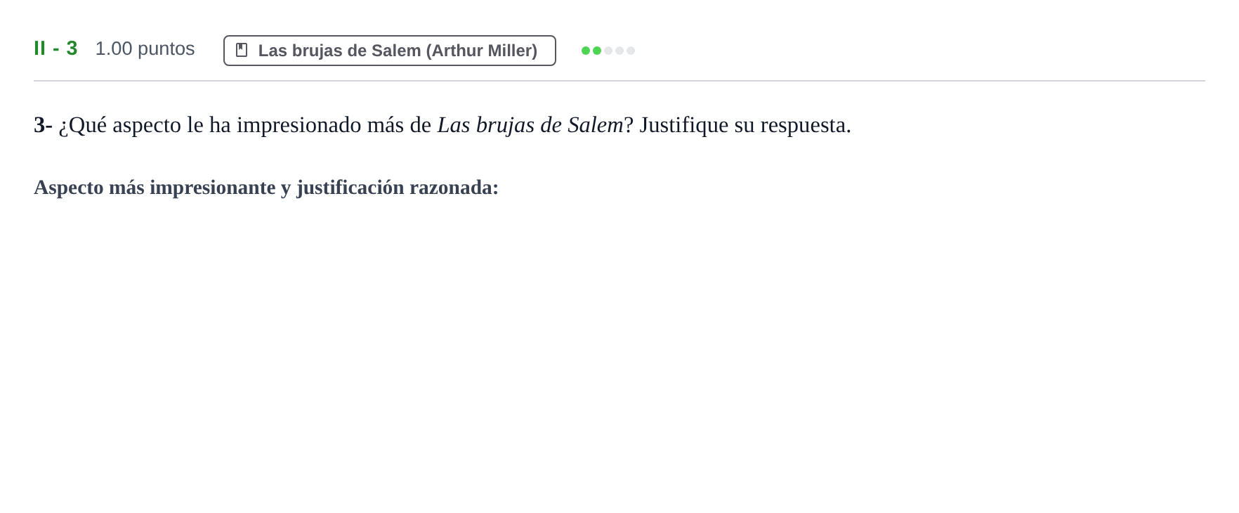 Enunciado: Ejercicio II - 3 · Literatura Dramática PAU Castilla-La Mancha Extraordinaria 2024