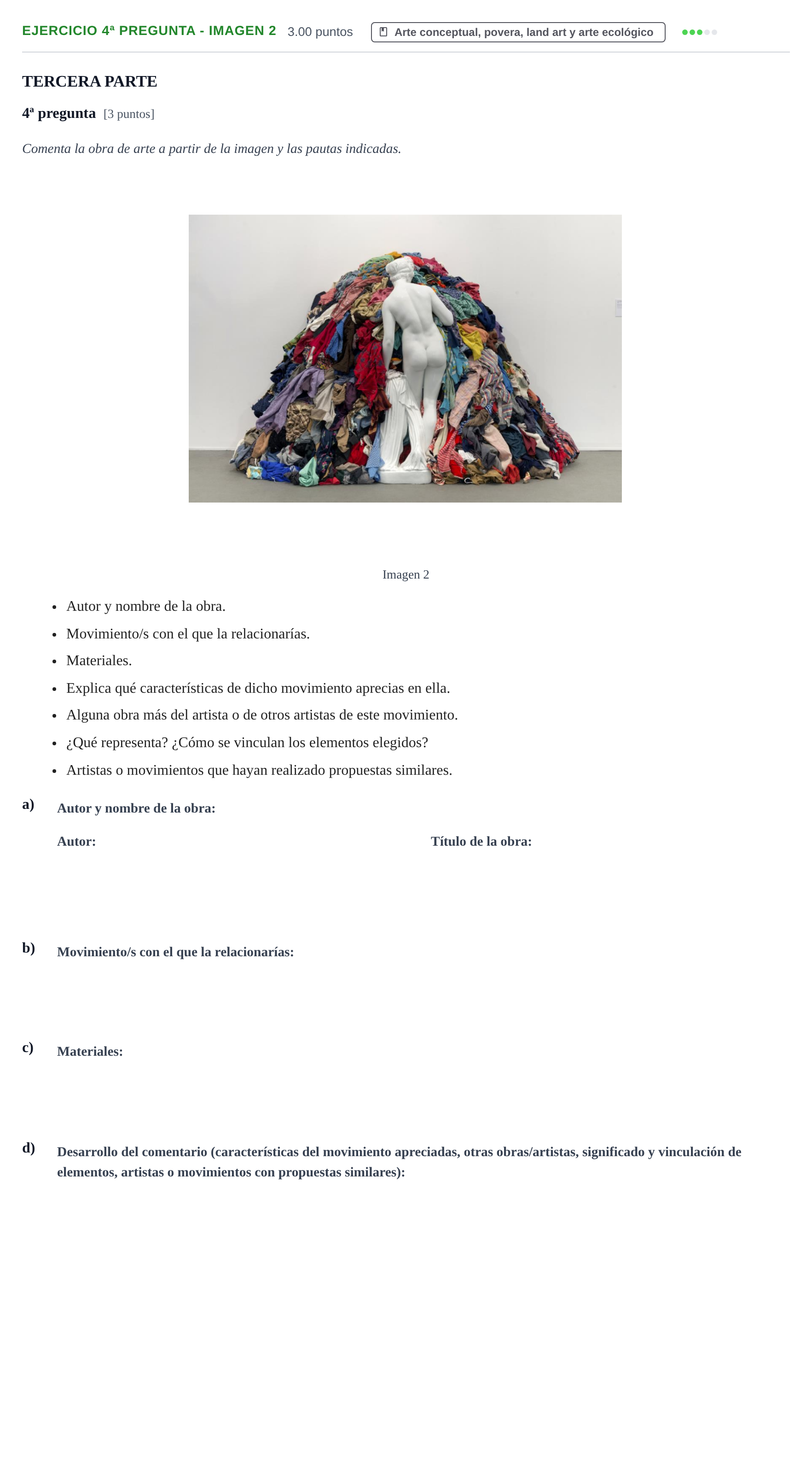 Enunciado: Ejercicio 4ª pregunta - Imagen 2 · Movimientos Culturales y Artísticos PAU Castilla-La Mancha Ordinaria 2024