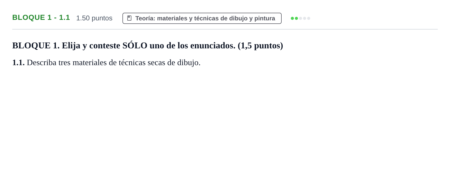 Enunciado: Bloque 1 - 1.1 · Técnicas de Expresión Gráfico-Plástica PAU Castilla-La Mancha Ordinaria 2024