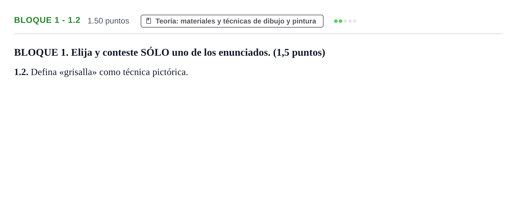 Enunciado: Bloque 1 - 1.2 · Técnicas de Expresión Gráfico-Plástica PAU Castilla-La Mancha Ordinaria 2024
