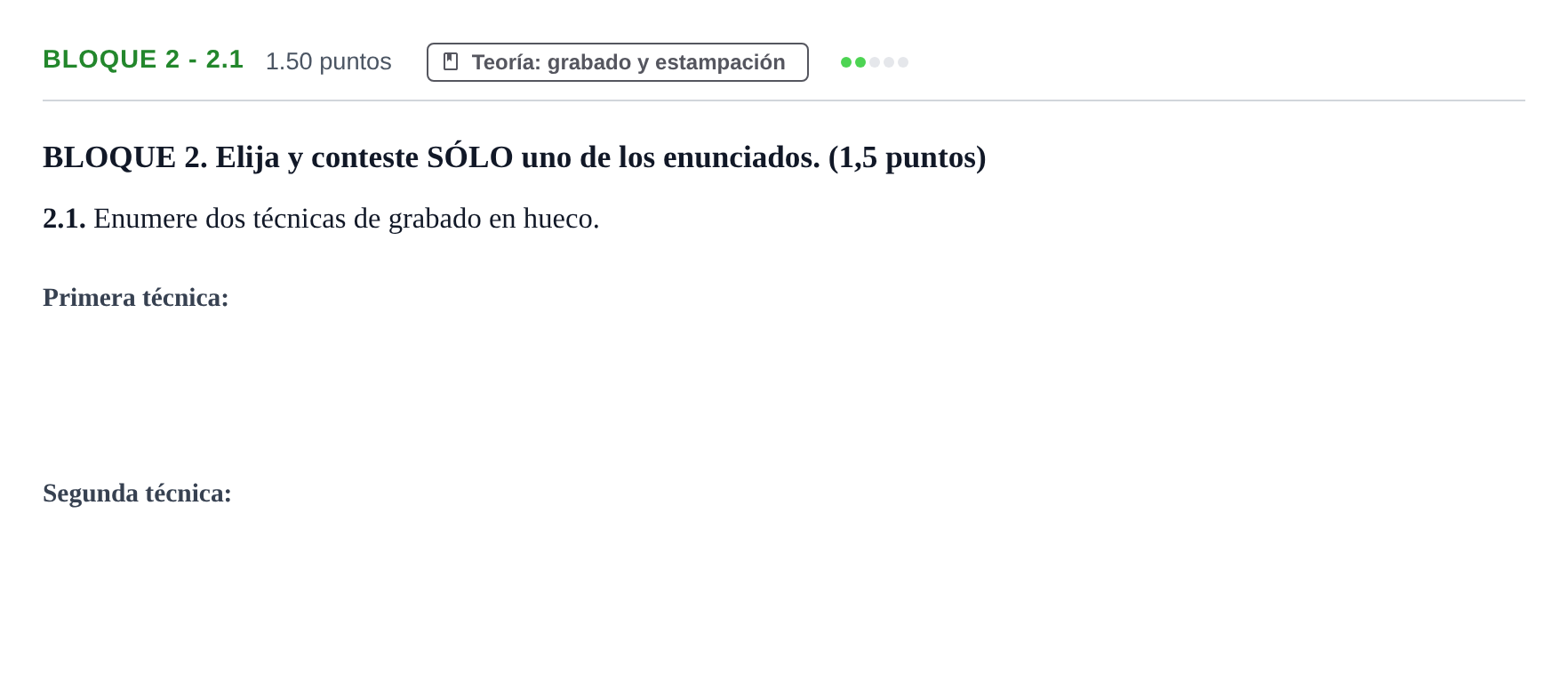 Enunciado: Bloque 2 - 2.1 · Técnicas de Expresión Gráfico-Plástica PAU Castilla-La Mancha Ordinaria 2024