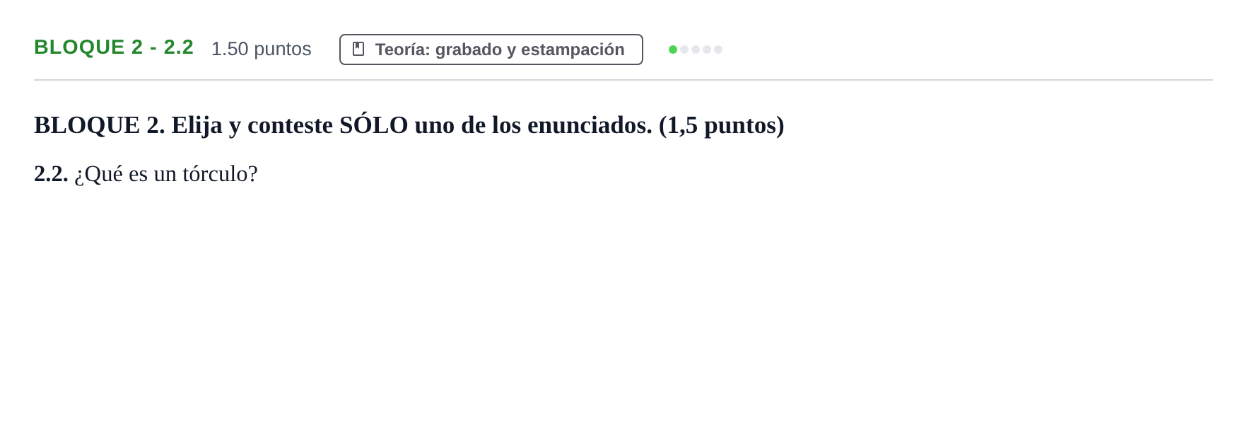 Enunciado: Bloque 2 - 2.2 · Técnicas de Expresión Gráfico-Plástica PAU Castilla-La Mancha Ordinaria 2024