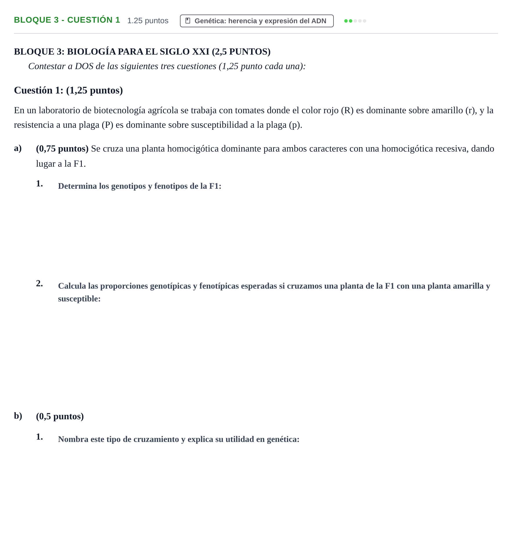 Enunciado: Bloque 3 - Cuestión 1 · Ciencias Generales PAU Castilla-La Mancha Extraordinaria 2026