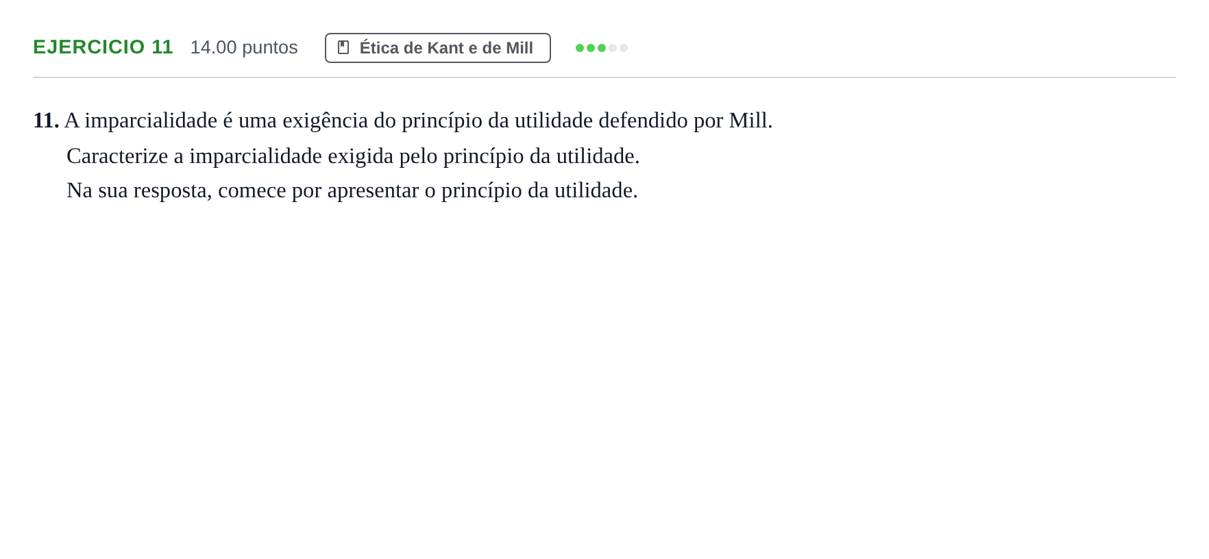 Enunciado: Exercício 11 · Exame Nacional Filosofia 1.ª fase 2024
