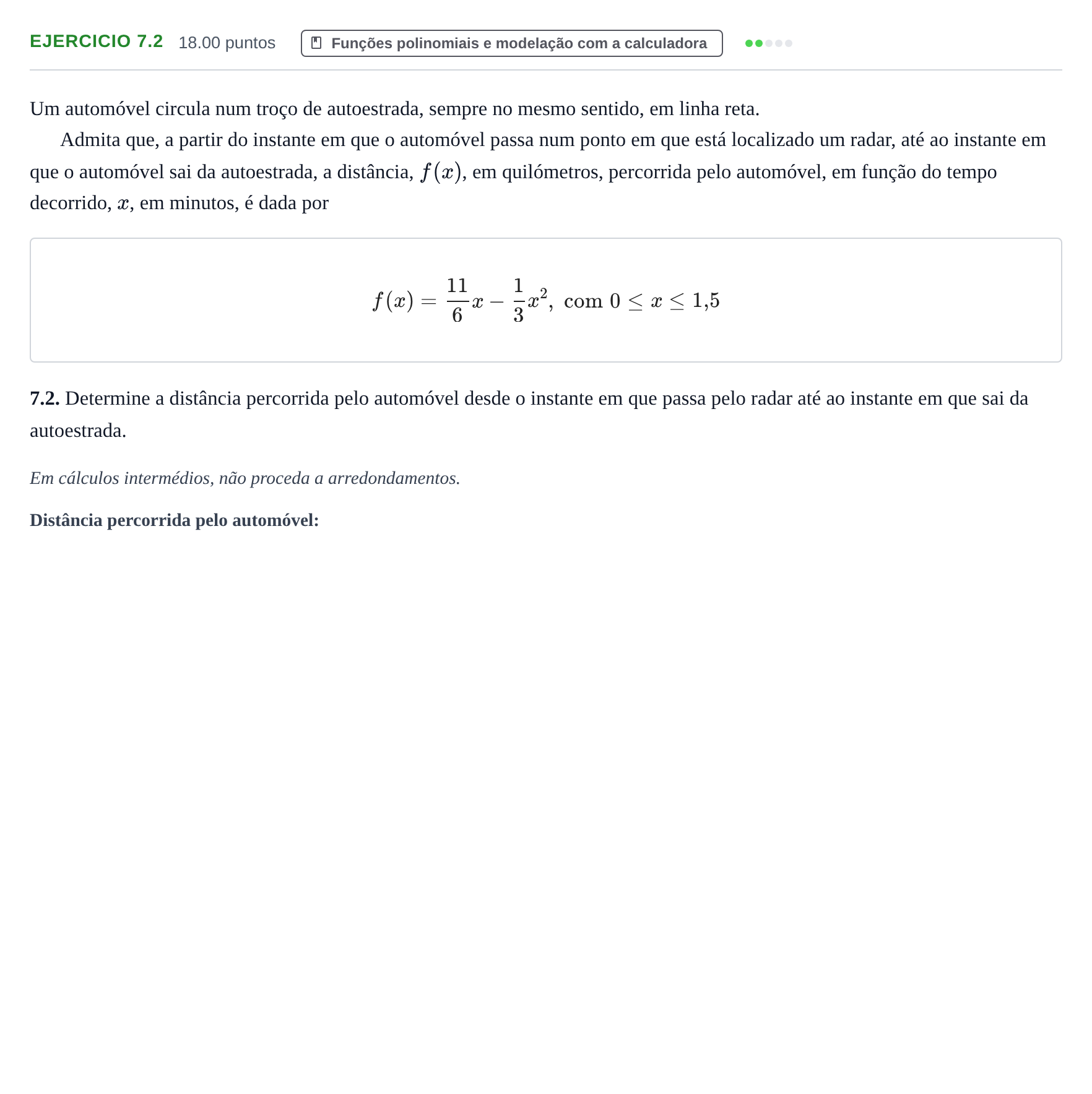 Enunciado: Exercício 7.2 · Exame Nacional Matemática B Época especial 2024