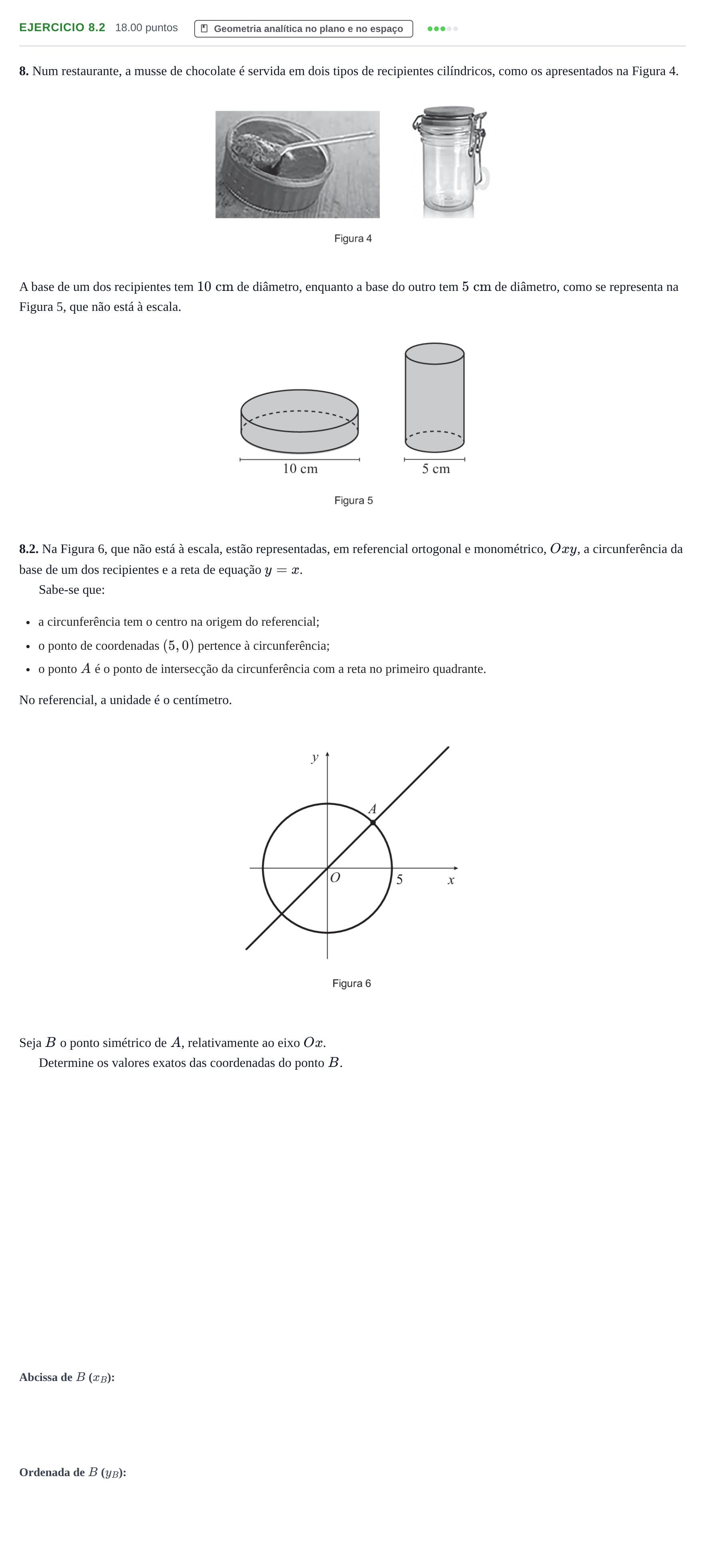 Enunciado: Exercício 8.2 · Exame Nacional Matemática B Época especial 2024
