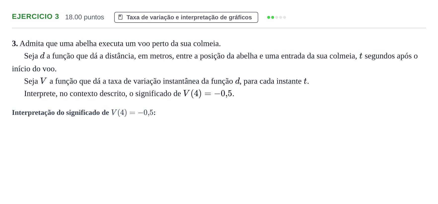 Enunciado: Exercício 3 · Exame Nacional Matemática B 1.ª fase 2024