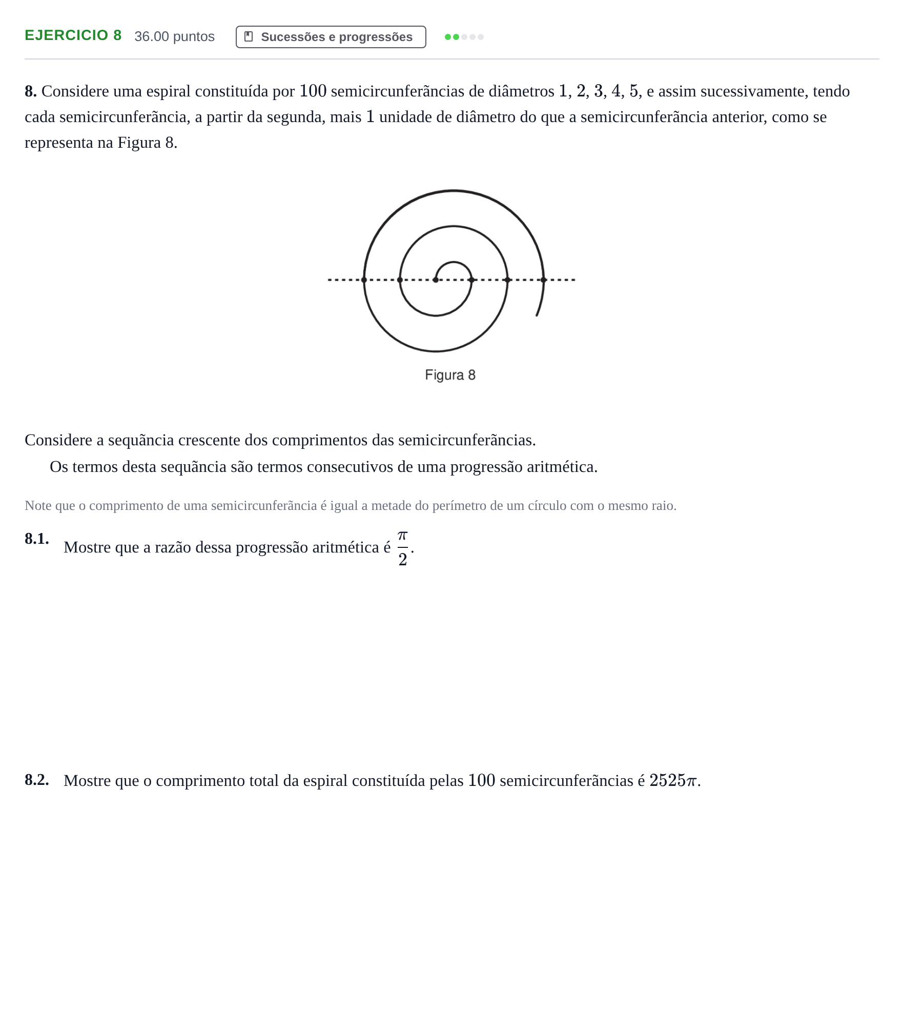 Enunciado: Exercício 8 · Exame Nacional Matemática B 1.ª fase 2024