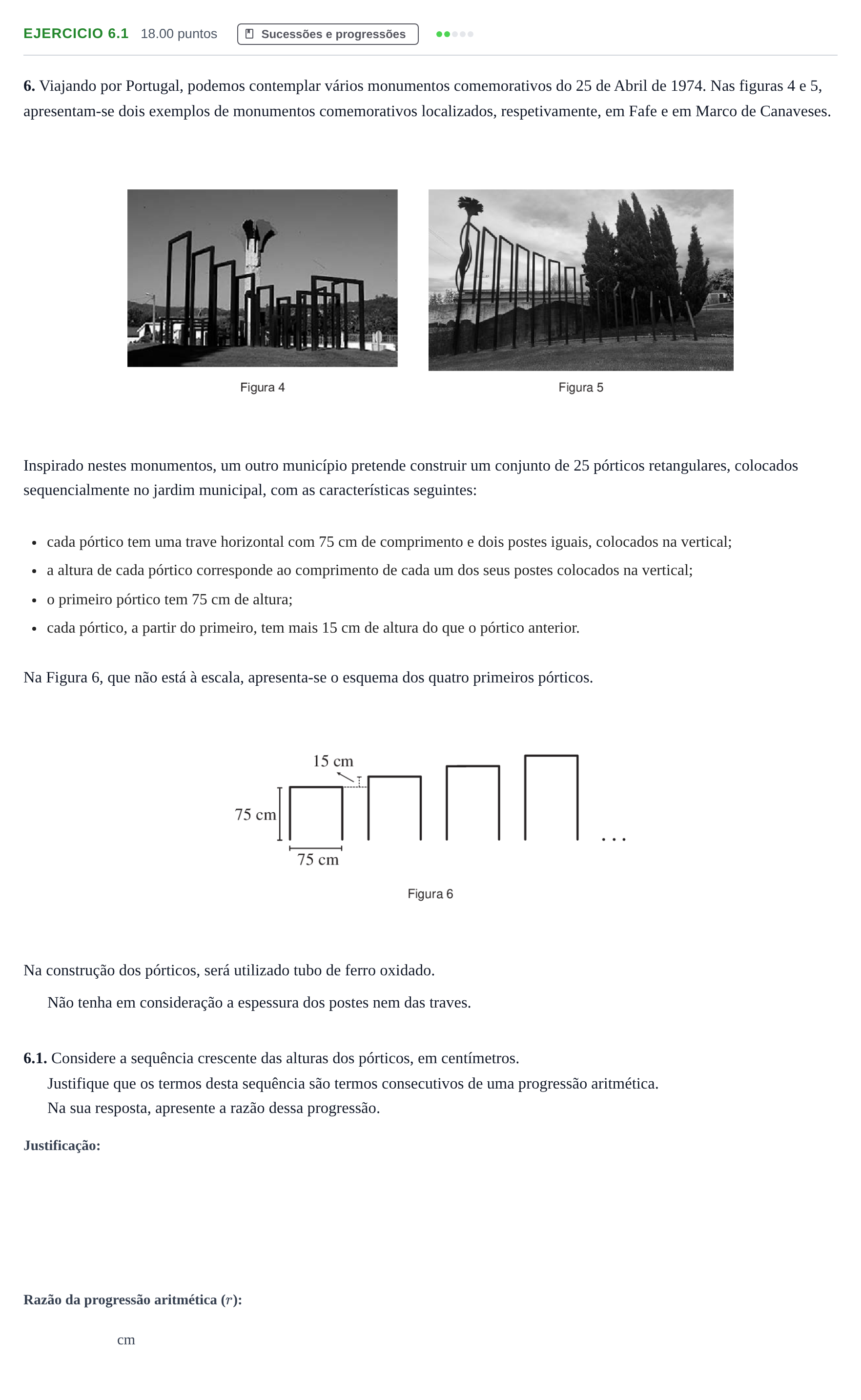 Enunciado: Exercício 6.1 · Exame Nacional Matemática B 2.ª fase 2024