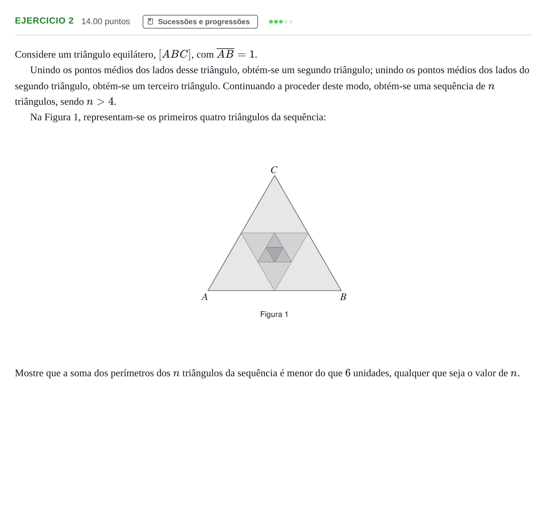 Enunciado: Exercício 2 · Exame Nacional Matemática A 2.ª fase 2023
