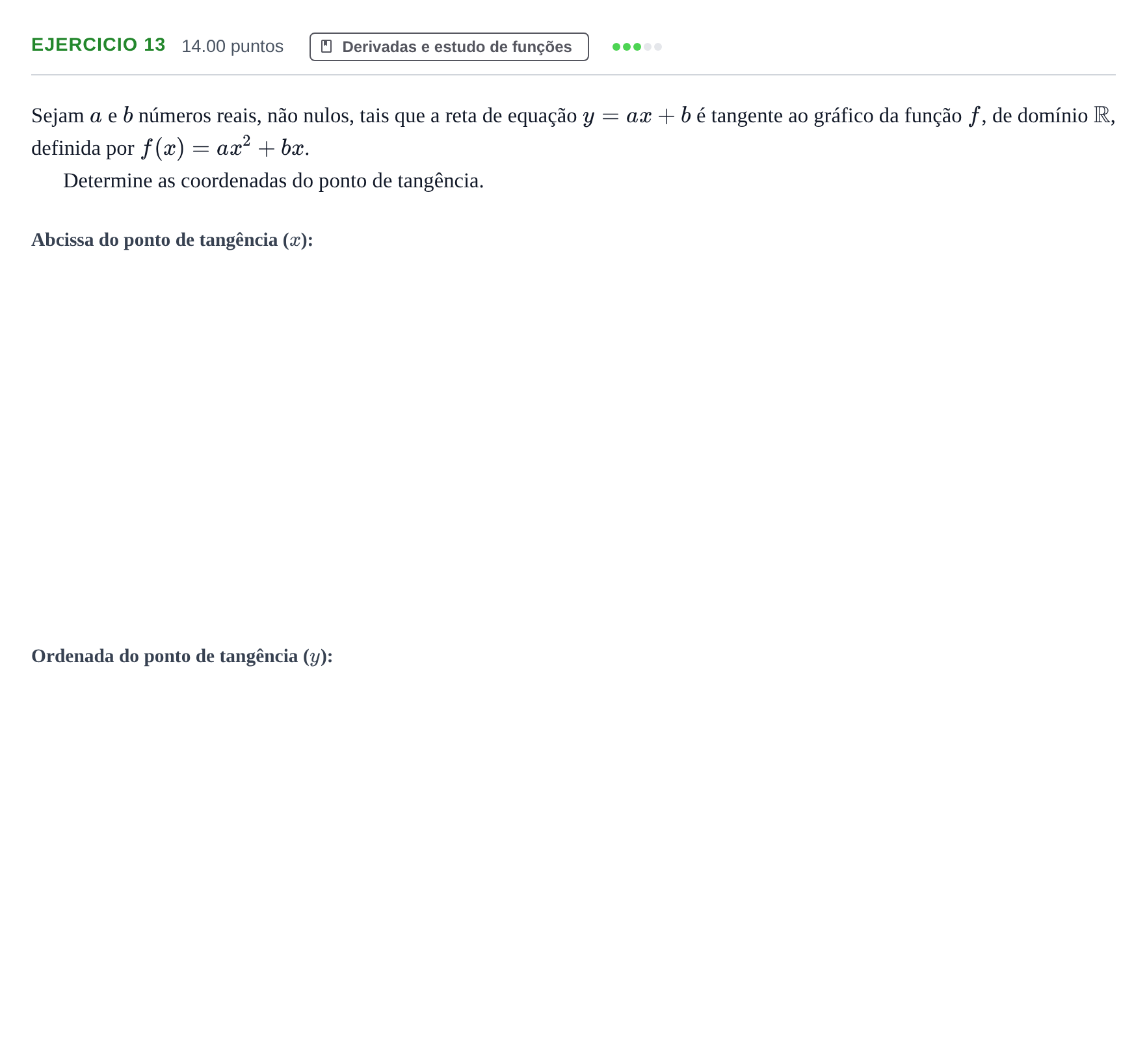 Enunciado: Exercício 13 · Exame Nacional Matemática A 1.ª fase 2023