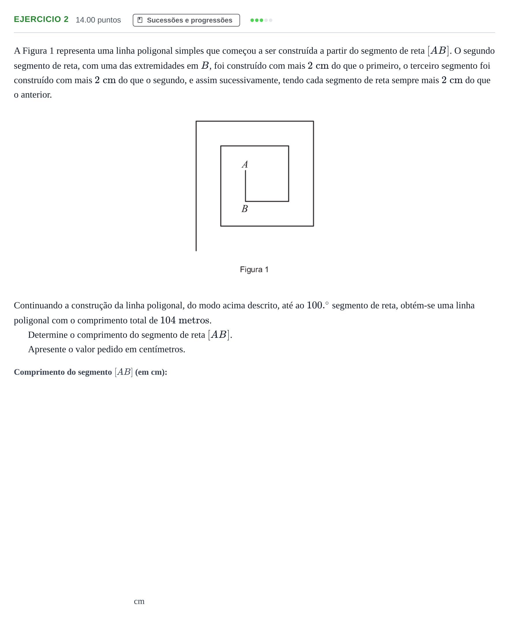 Enunciado: Exercício 2 · Exame Nacional Matemática A 1.ª fase 2023