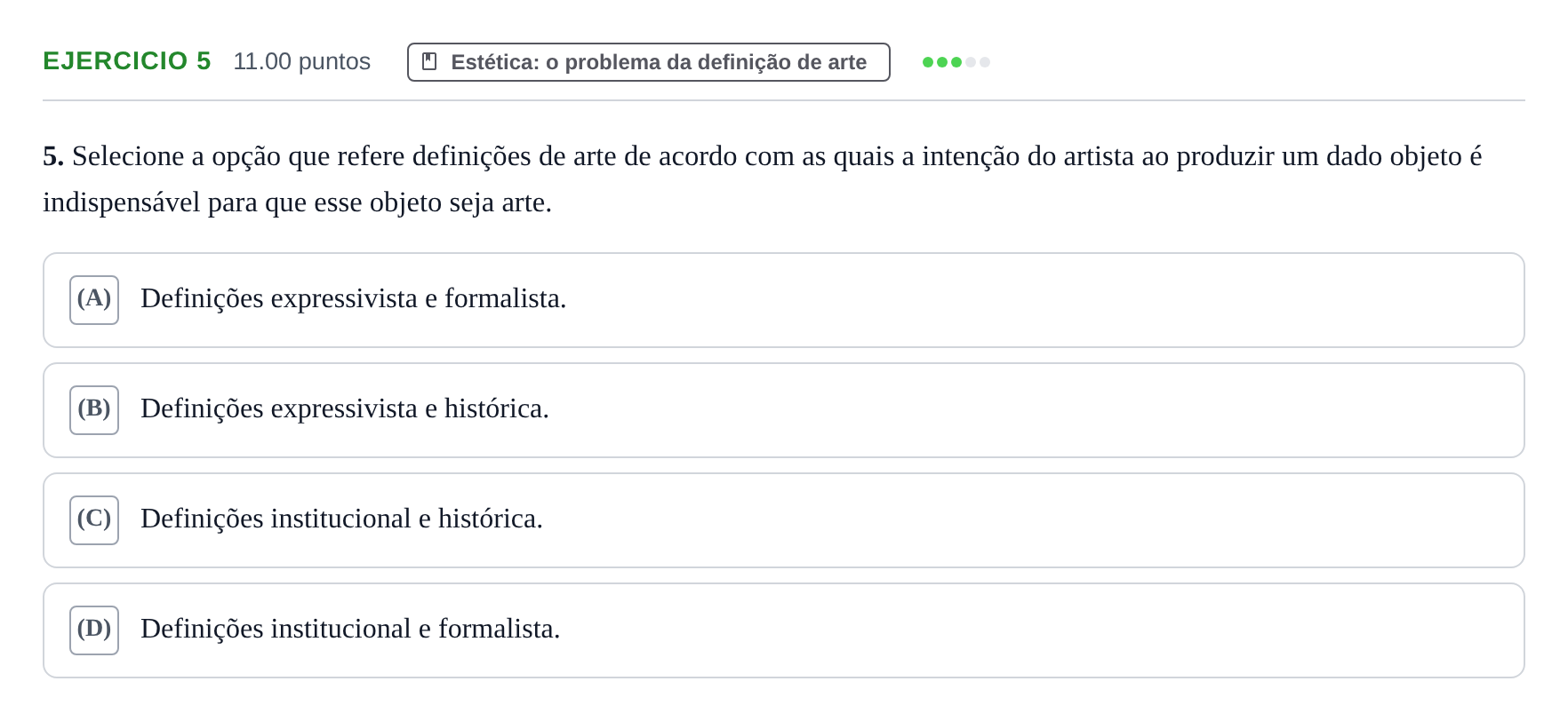 Enunciado: Exercício 5 · Exame Nacional Filosofia 2.ª fase 2023