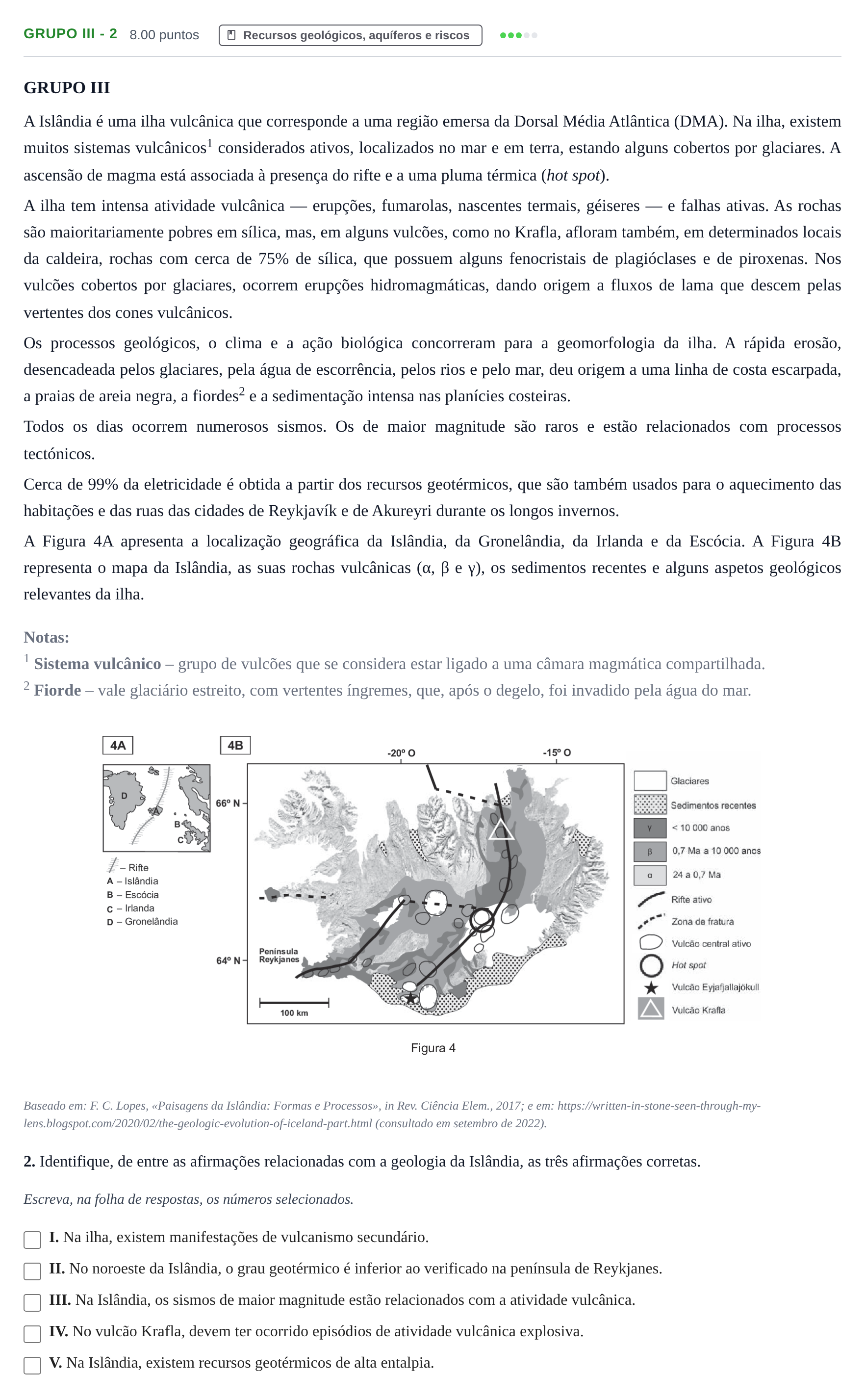 Enunciado: Grupo III - 2 · Exame Nacional Biologia e Geologia 1.ª fase 2023