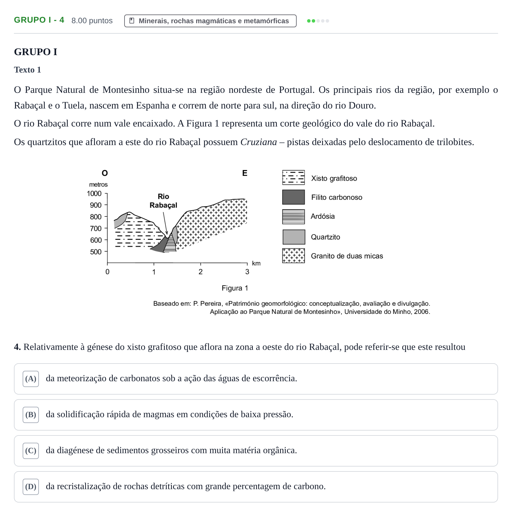 Enunciado: Grupo I - 4 · Exame Nacional Biologia e Geologia 2.ª fase 2023