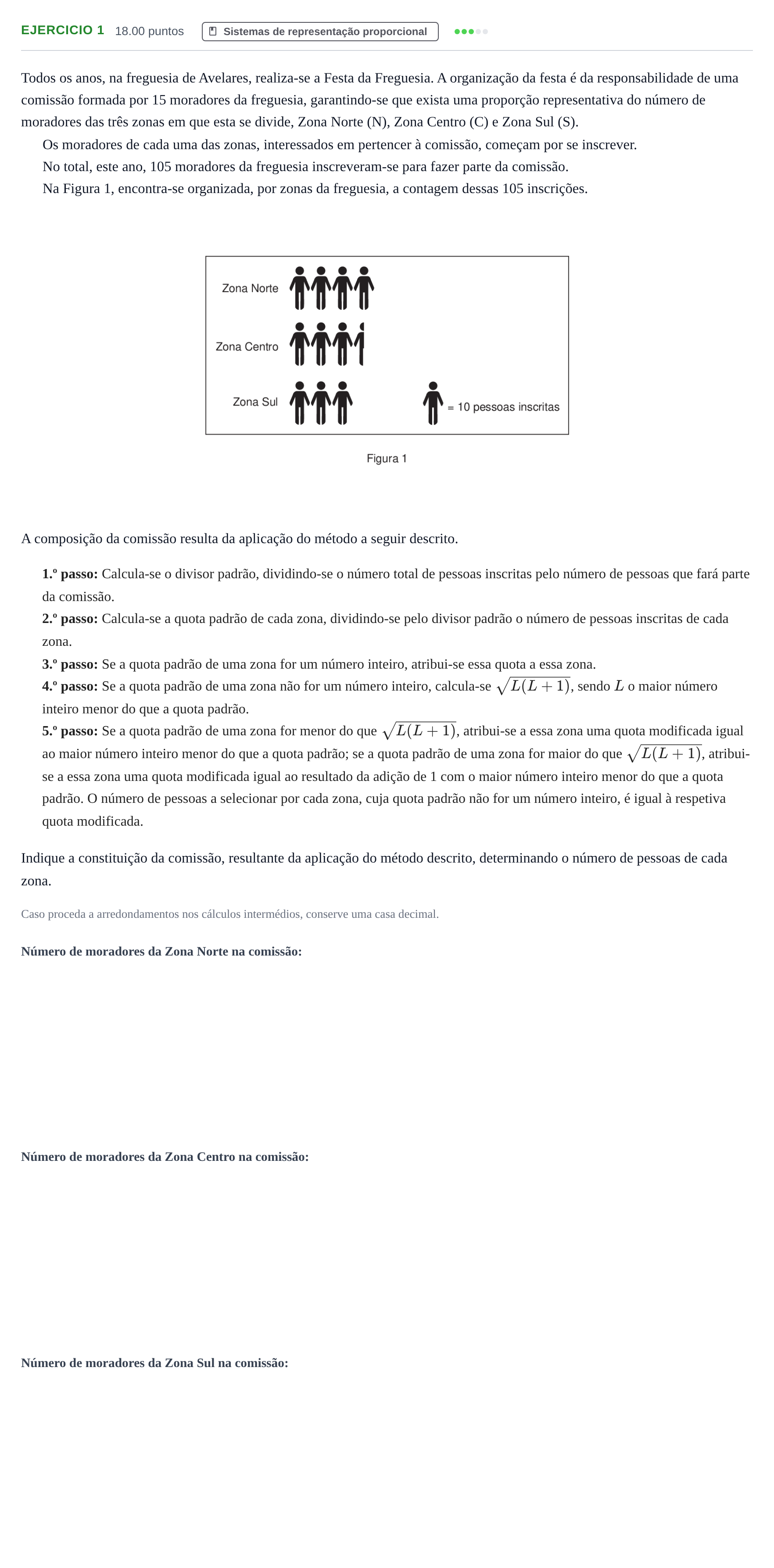 Enunciado: Exercício 1 · Exame Nacional Matemática Aplicada às Ciências Sociais 1.ª fase 2023