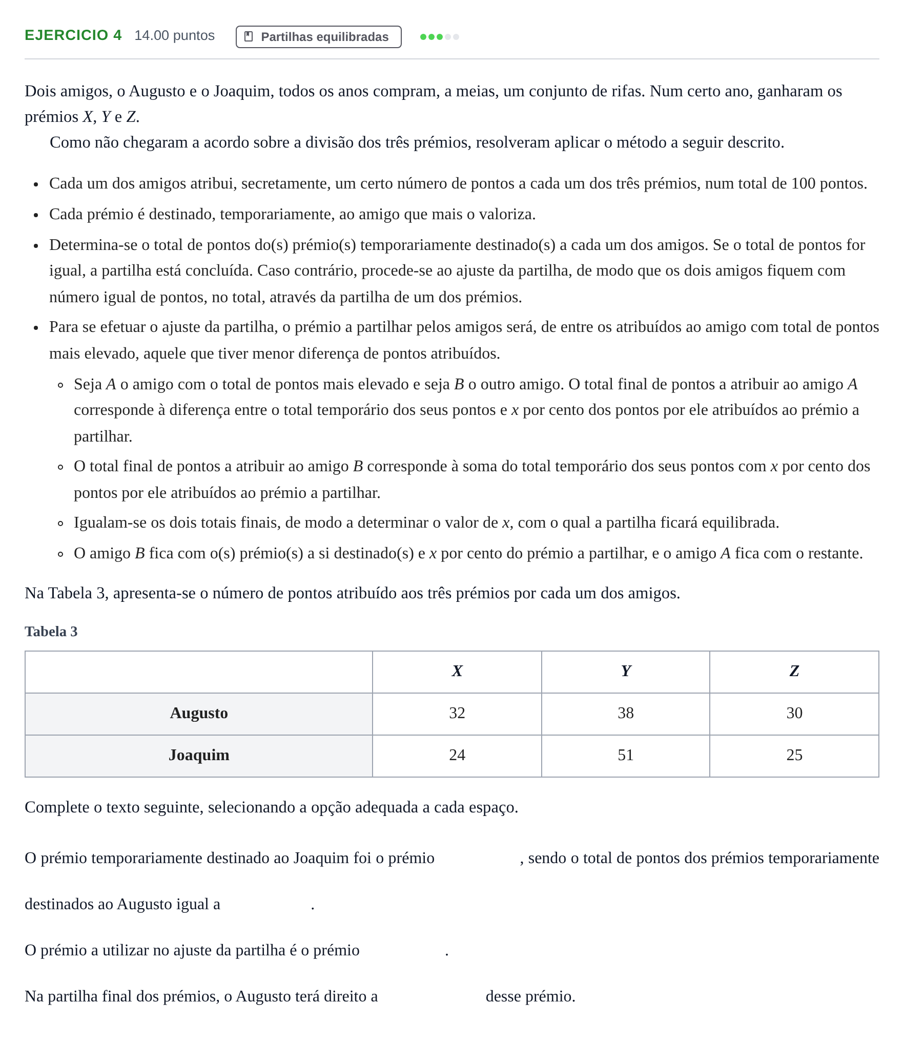 Enunciado: Exercício 4 · Exame Nacional Matemática Aplicada às Ciências Sociais 1.ª fase 2023