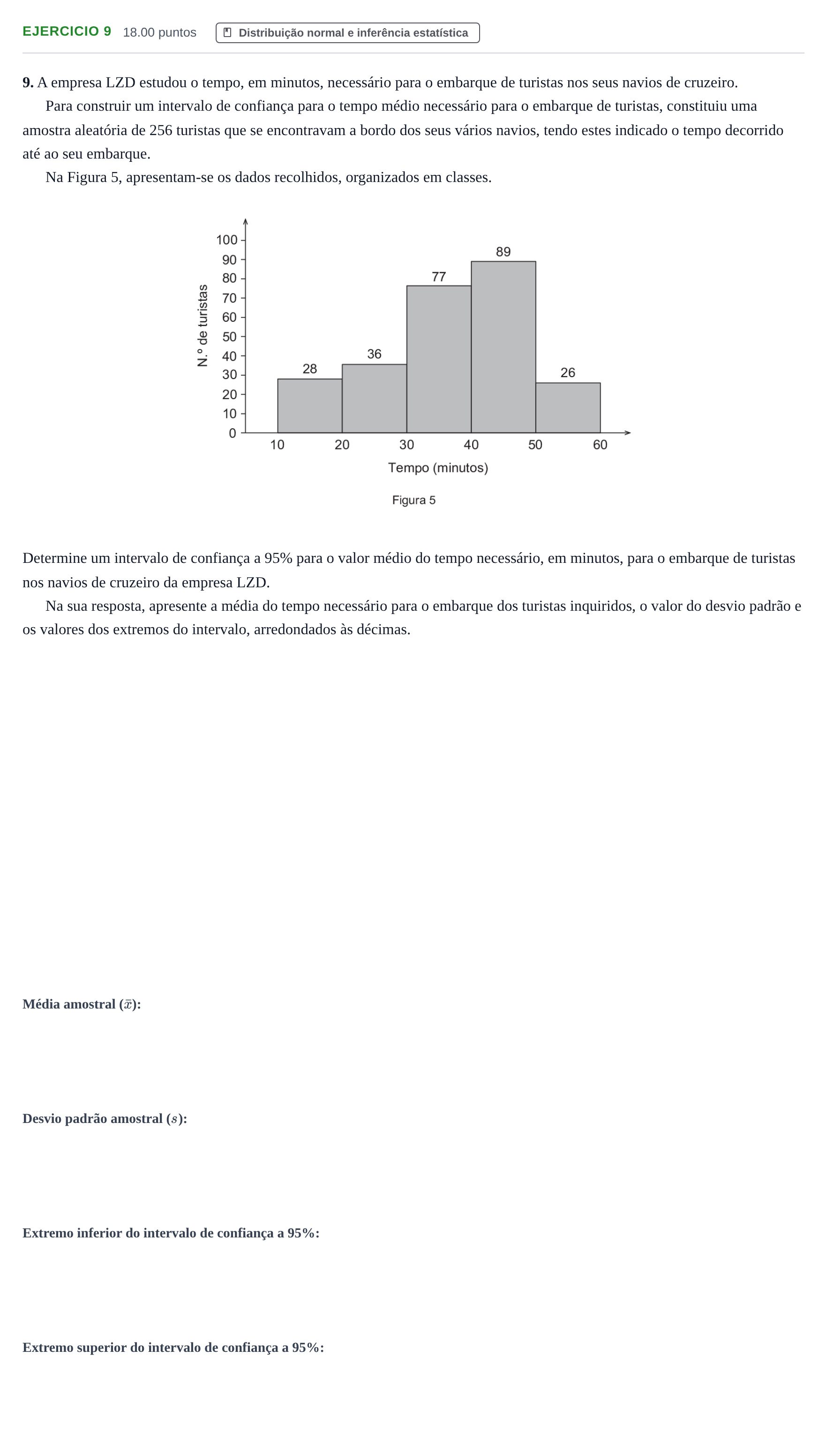 Enunciado: Exercício 9 · Exame Nacional Matemática Aplicada às Ciências Sociais 2.ª fase 2023