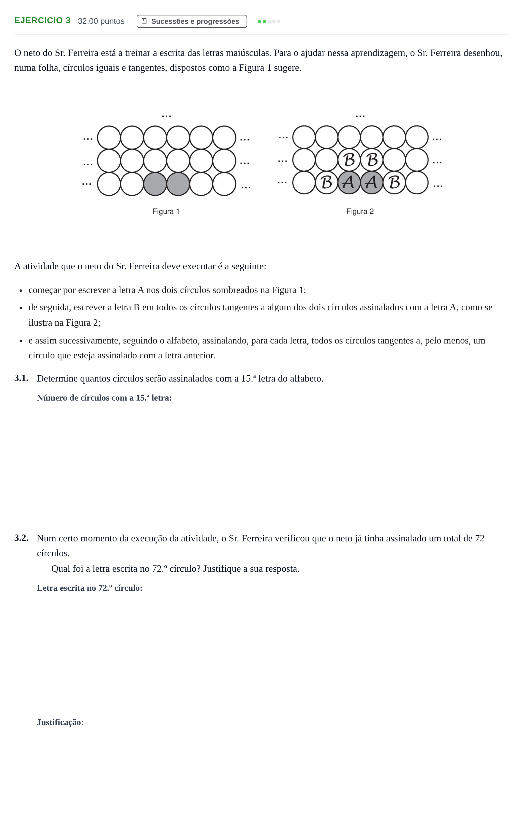Enunciado: Exercício 3 · Exame Nacional Matemática B 2.ª fase 2023