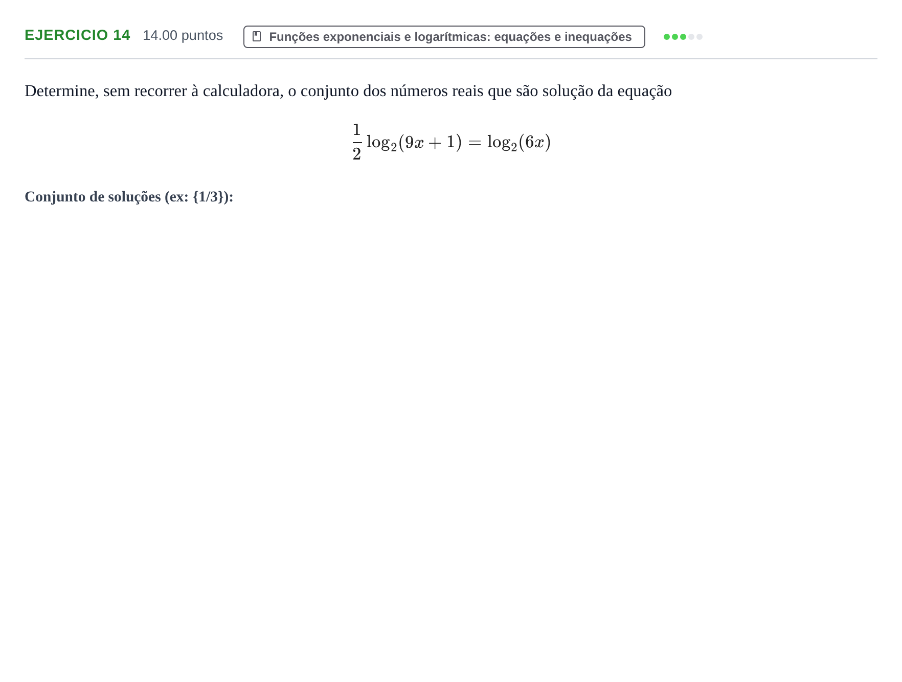 Enunciado: Exercício 14 · Exame Nacional Matemática A Época especial 2022