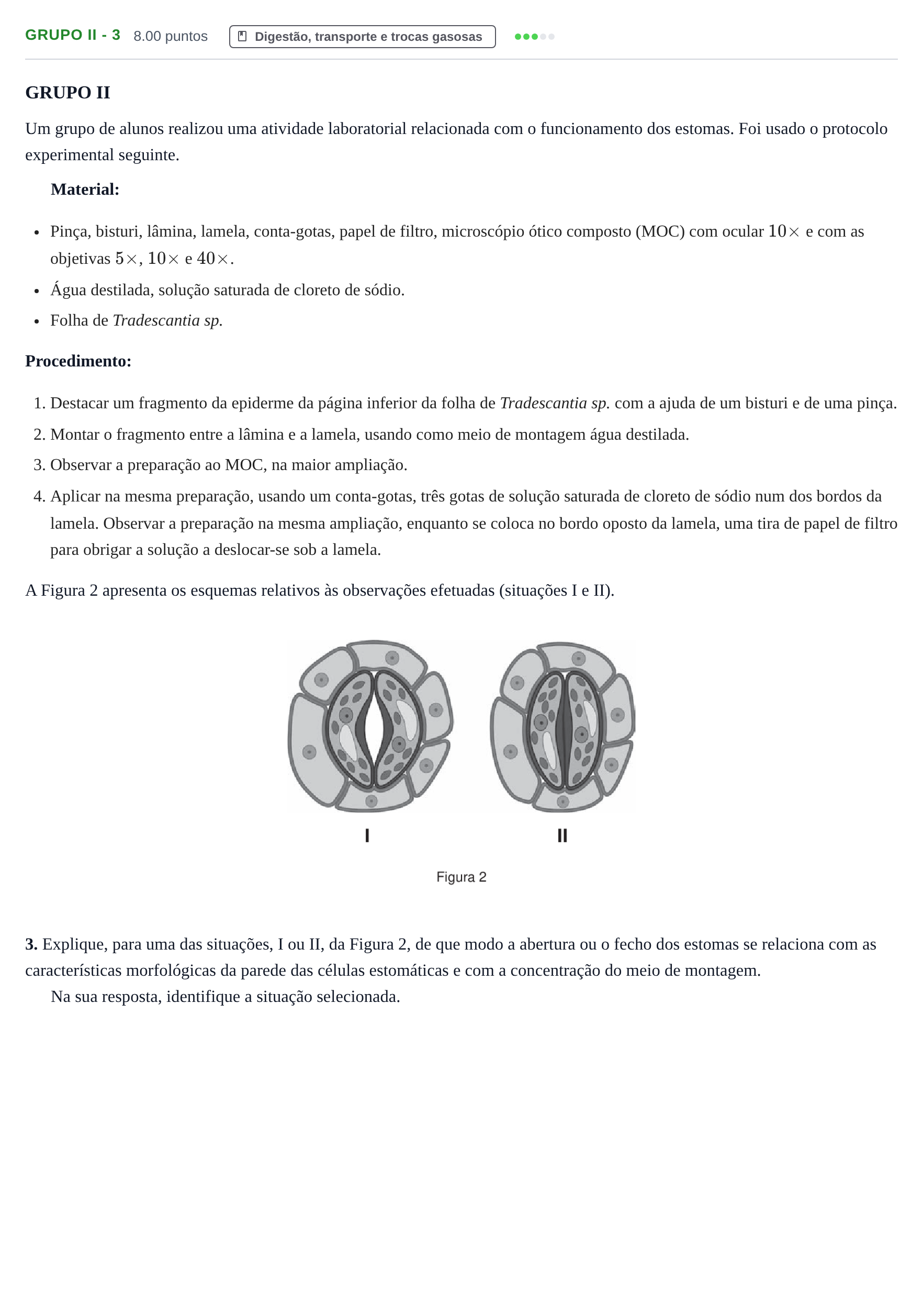 Enunciado: Grupo II - 3 · Exame Nacional Biologia e Geologia Época especial 2022