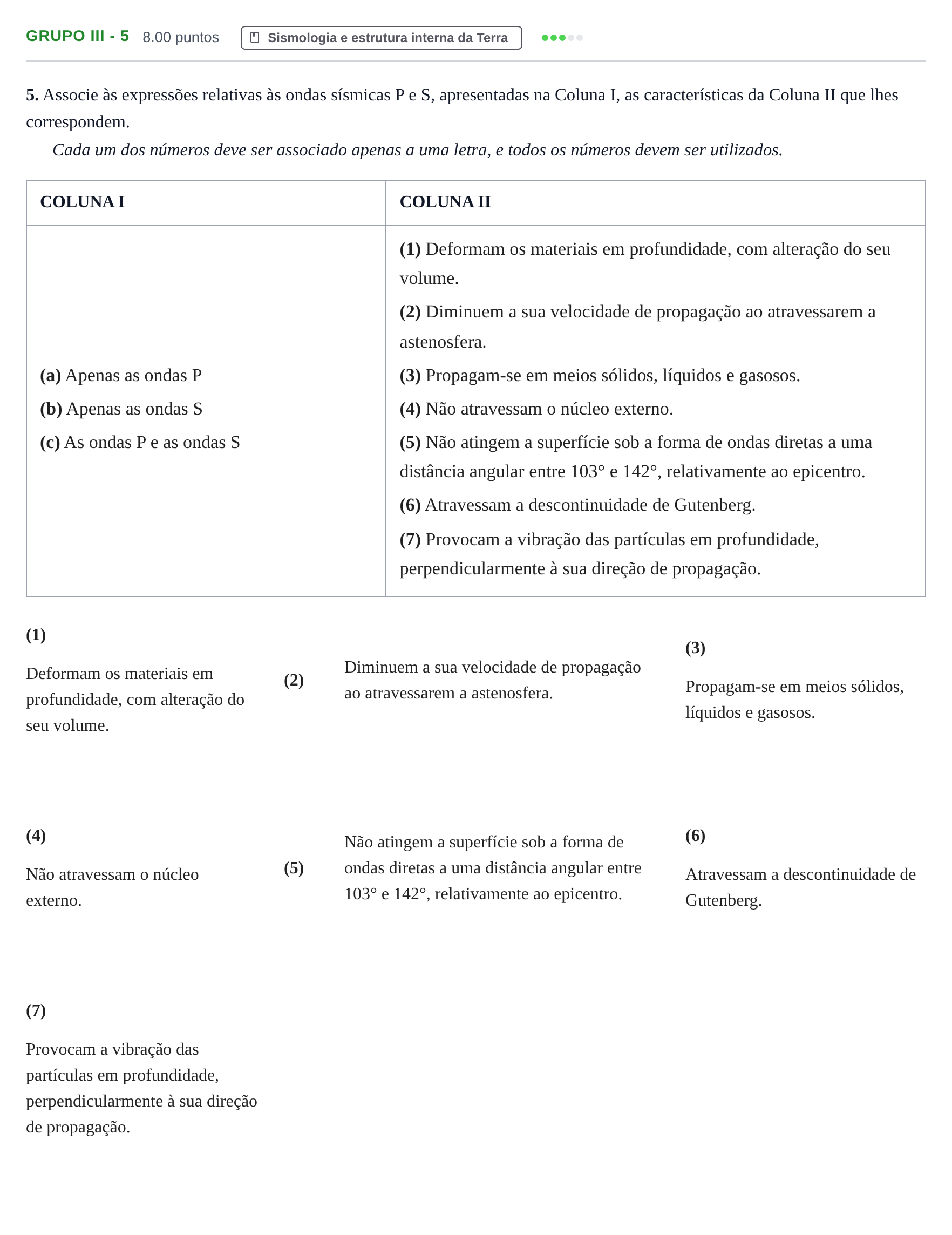 Enunciado: Grupo III - 5 · Exame Nacional Biologia e Geologia Época especial 2022