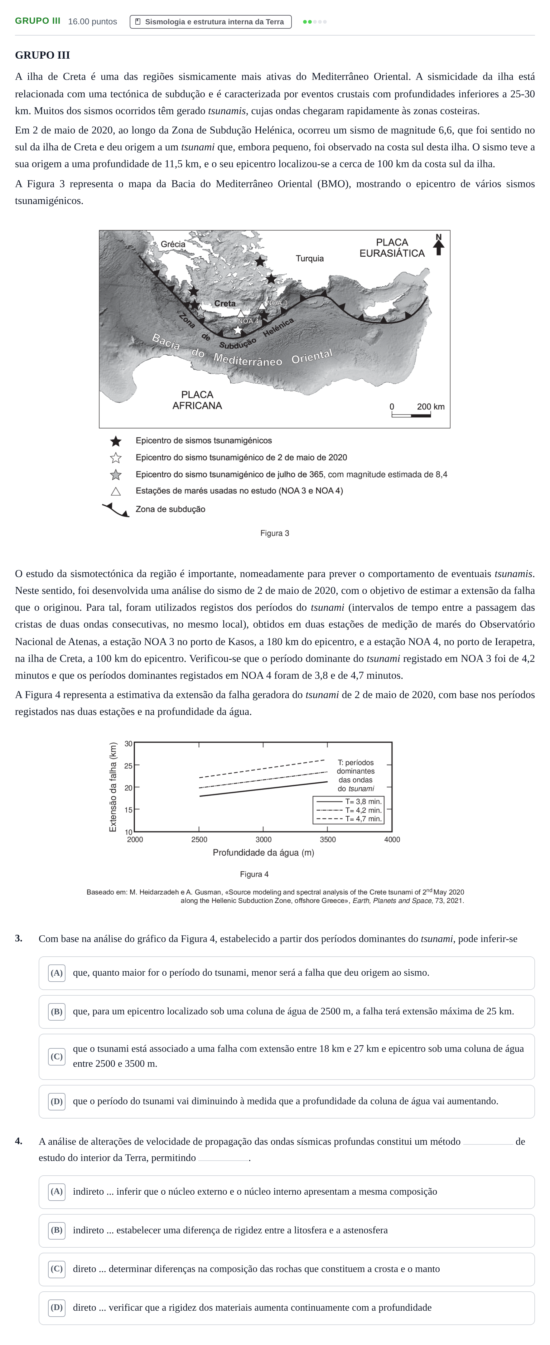 Enunciado: Grupo III · Exame Nacional Biologia e Geologia Época especial 2022