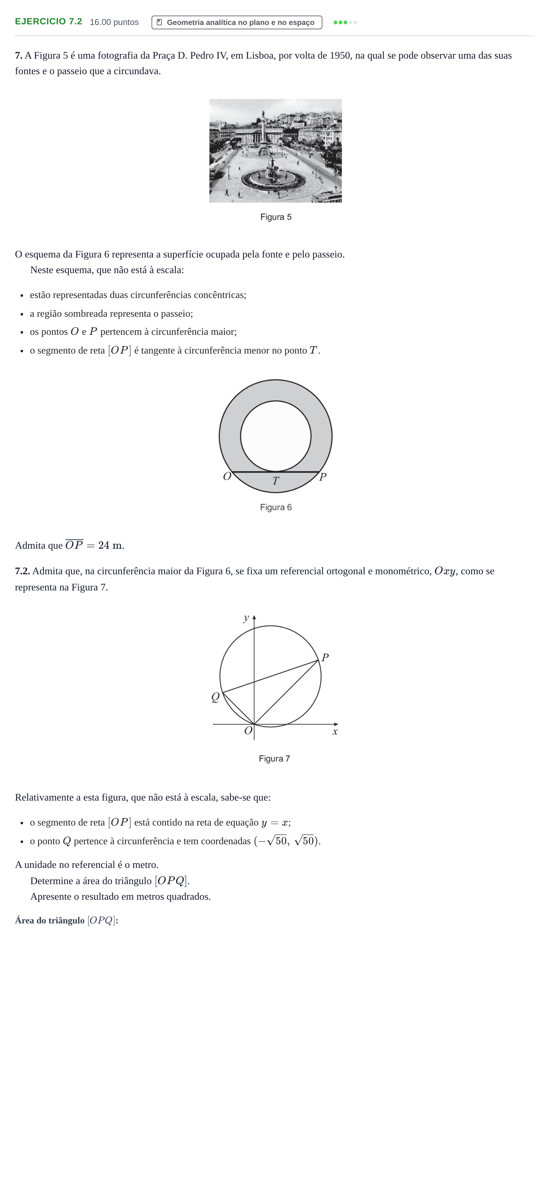 Enunciado: Exercício 7.2 · Exame Nacional Matemática B Época especial 2022