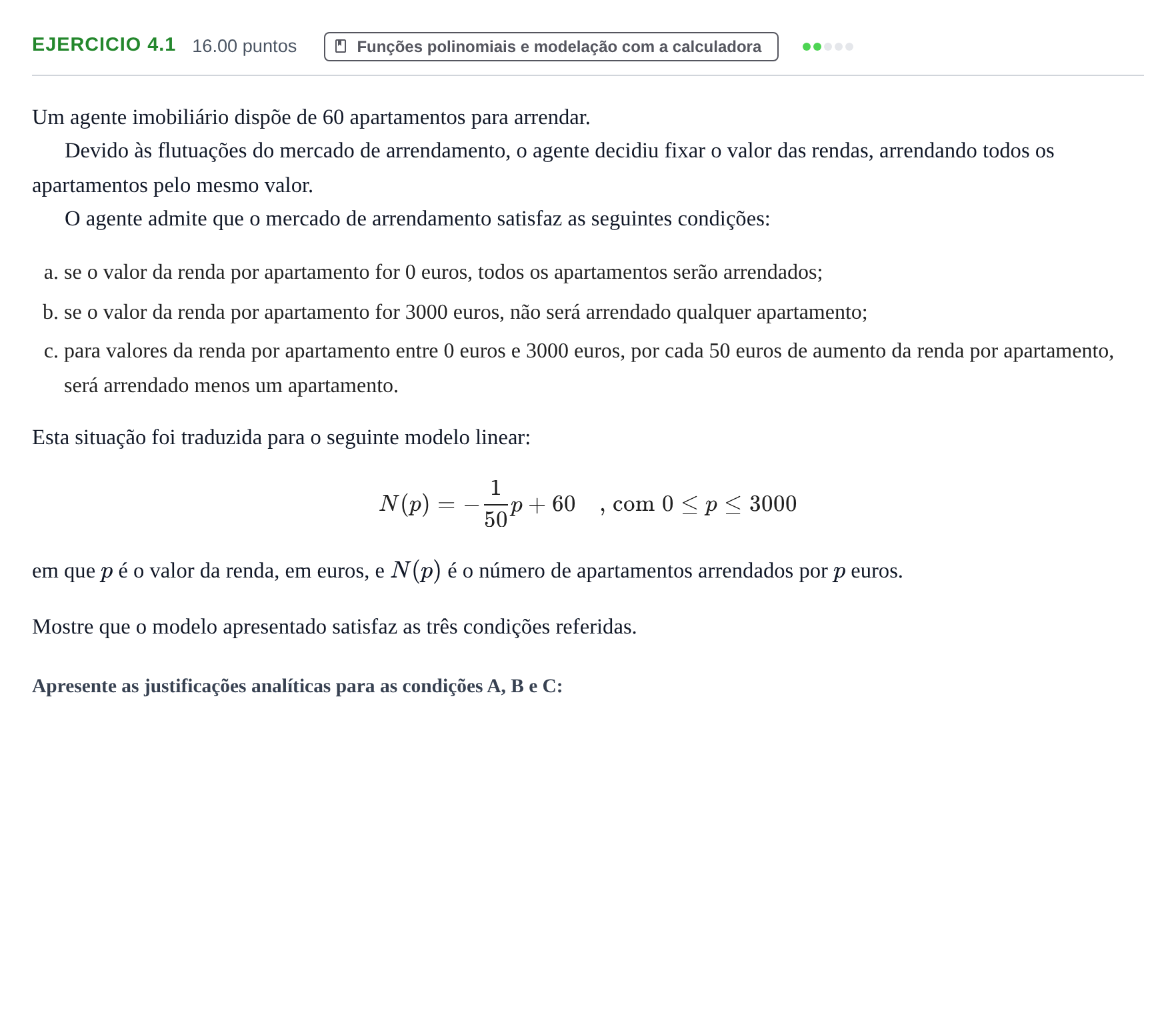 Enunciado: Exercício 4.1 · Exame Nacional Matemática B 2.ª fase 2022