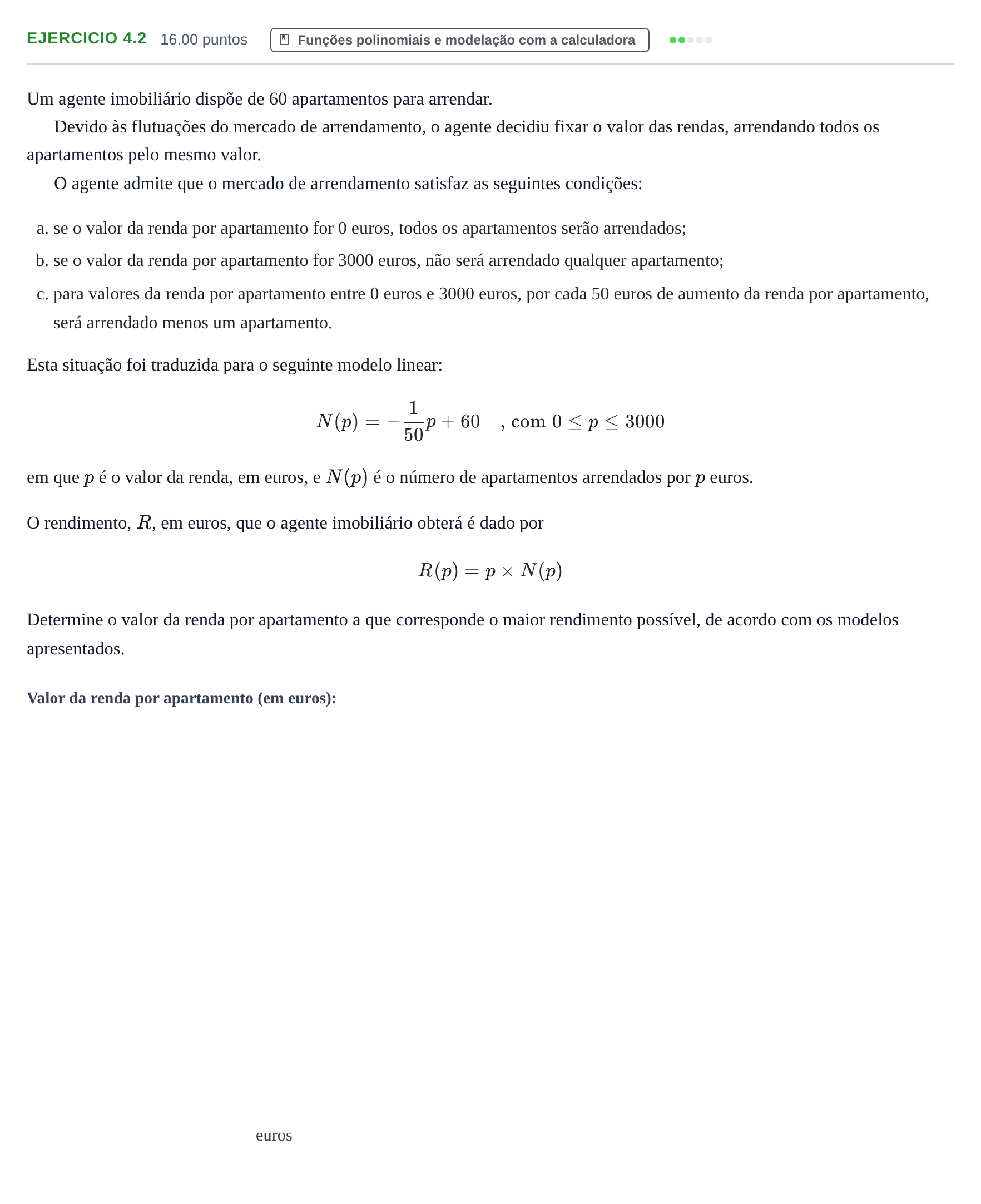 Enunciado: Exercício 4.2 · Exame Nacional Matemática B 2.ª fase 2022