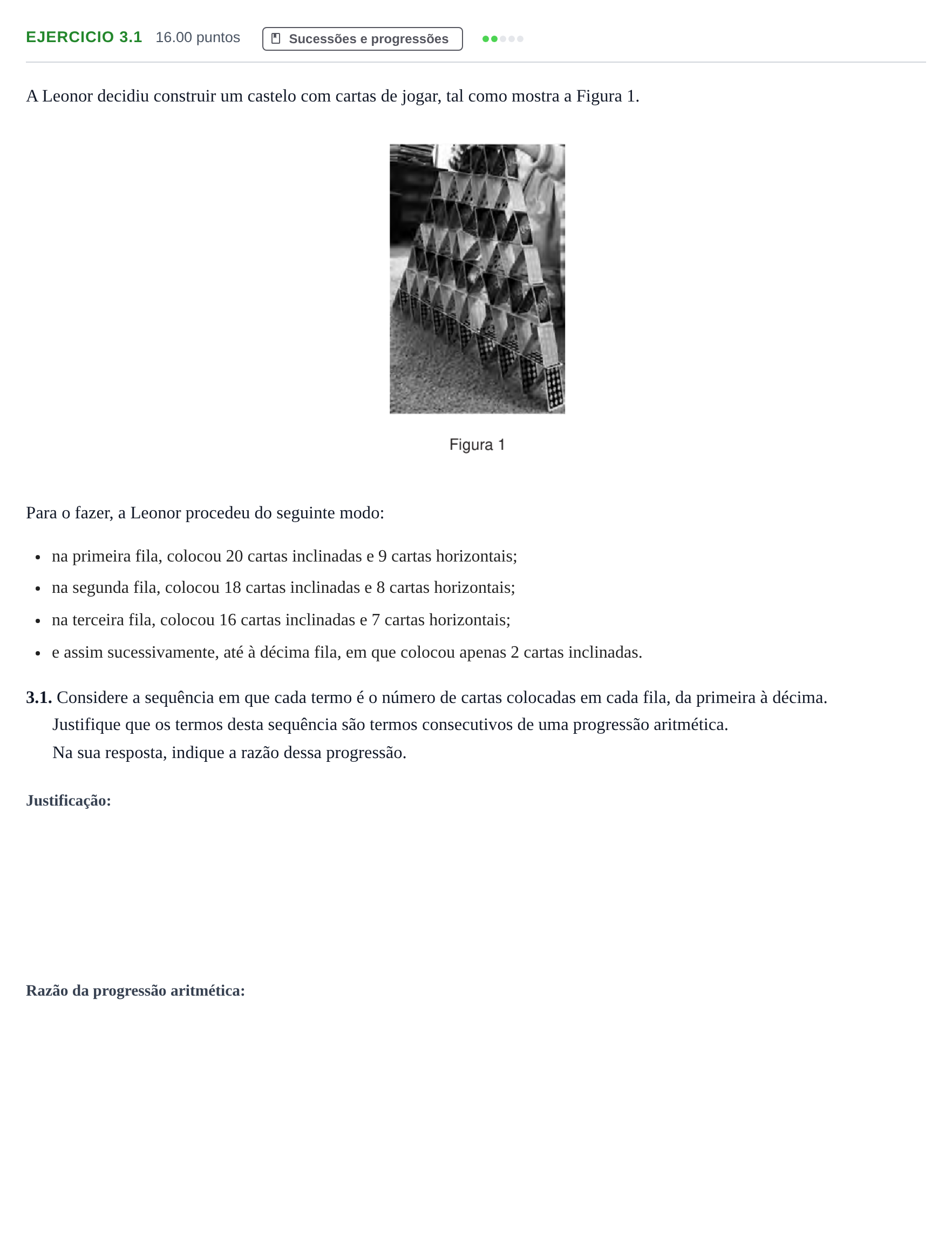 Enunciado: Exercício 3.1 · Exame Nacional Matemática B 1.ª fase 2022