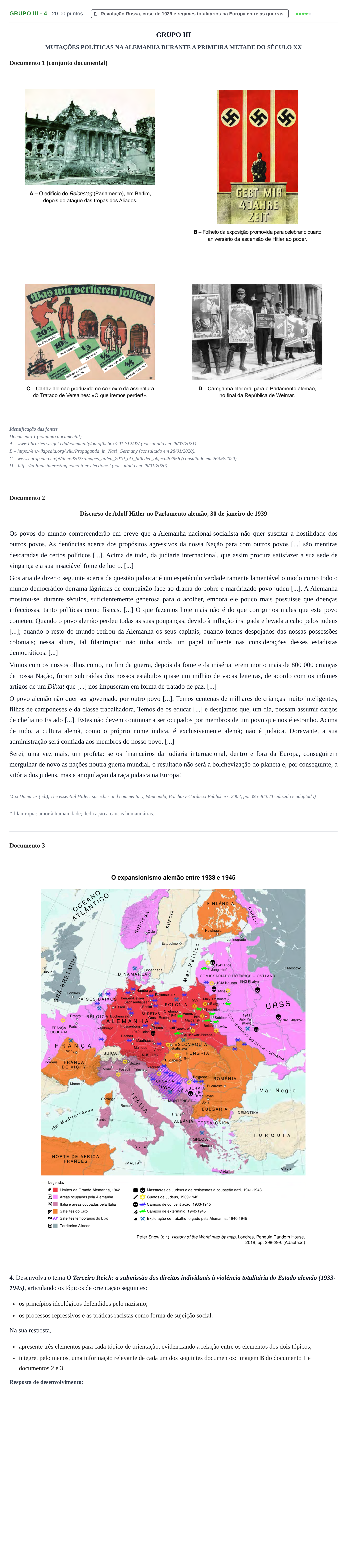 Enunciado: Grupo III - 4 · Exame Nacional História A Época especial 2021