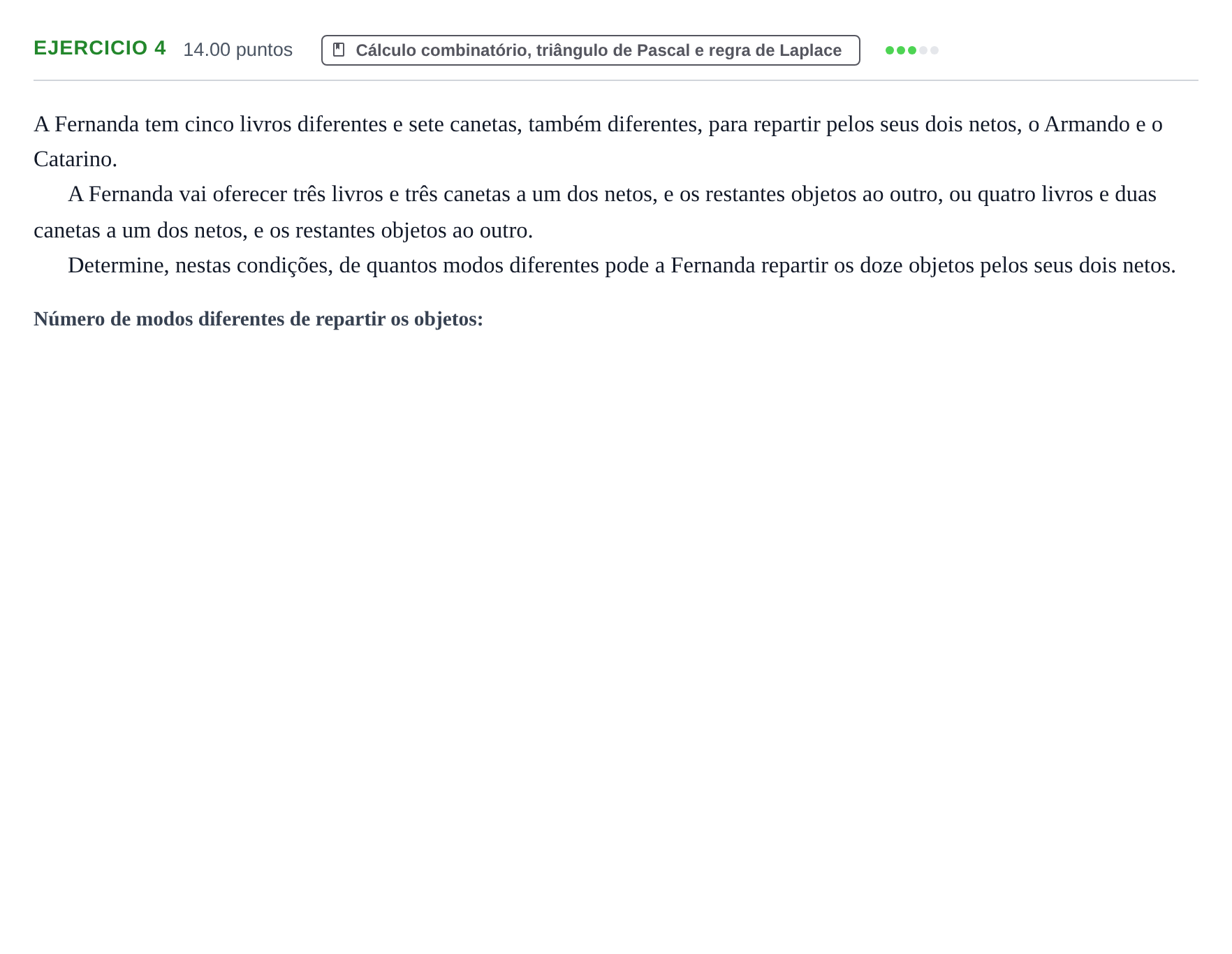 Enunciado: Exercício 4 · Exame Nacional Matemática A Época especial 2021