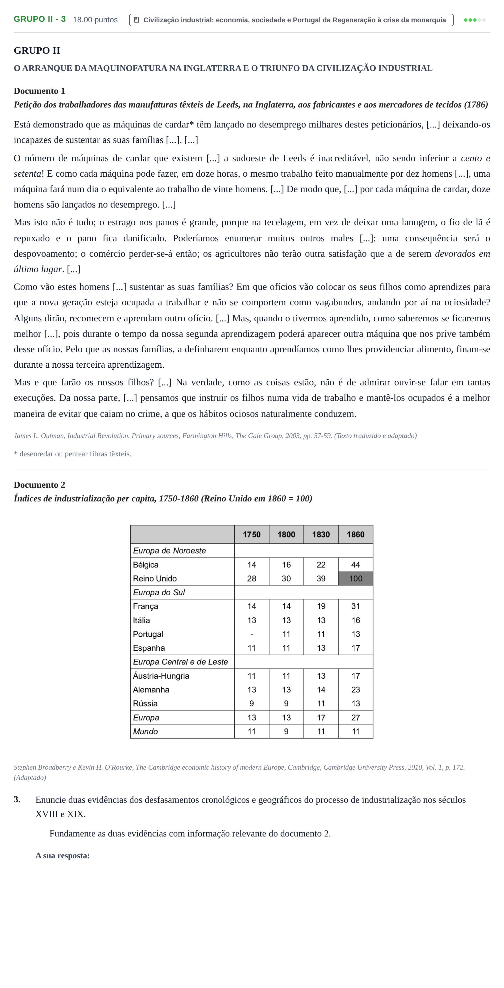 Enunciado: Grupo II - 3 · Exame Nacional História A 1.ª fase 2021