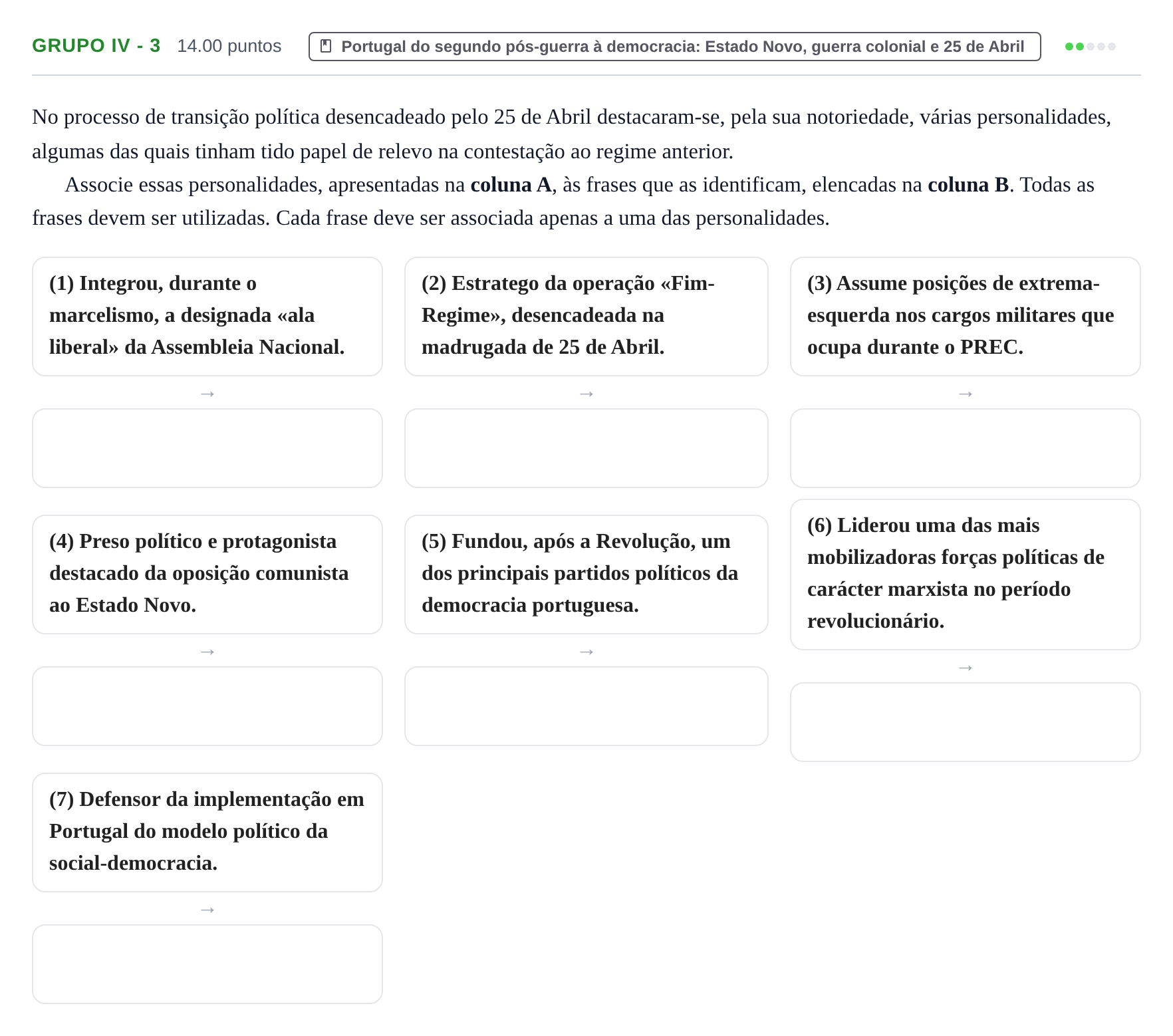 Enunciado: Grupo IV - 3 · Exame Nacional História A 1.ª fase 2021