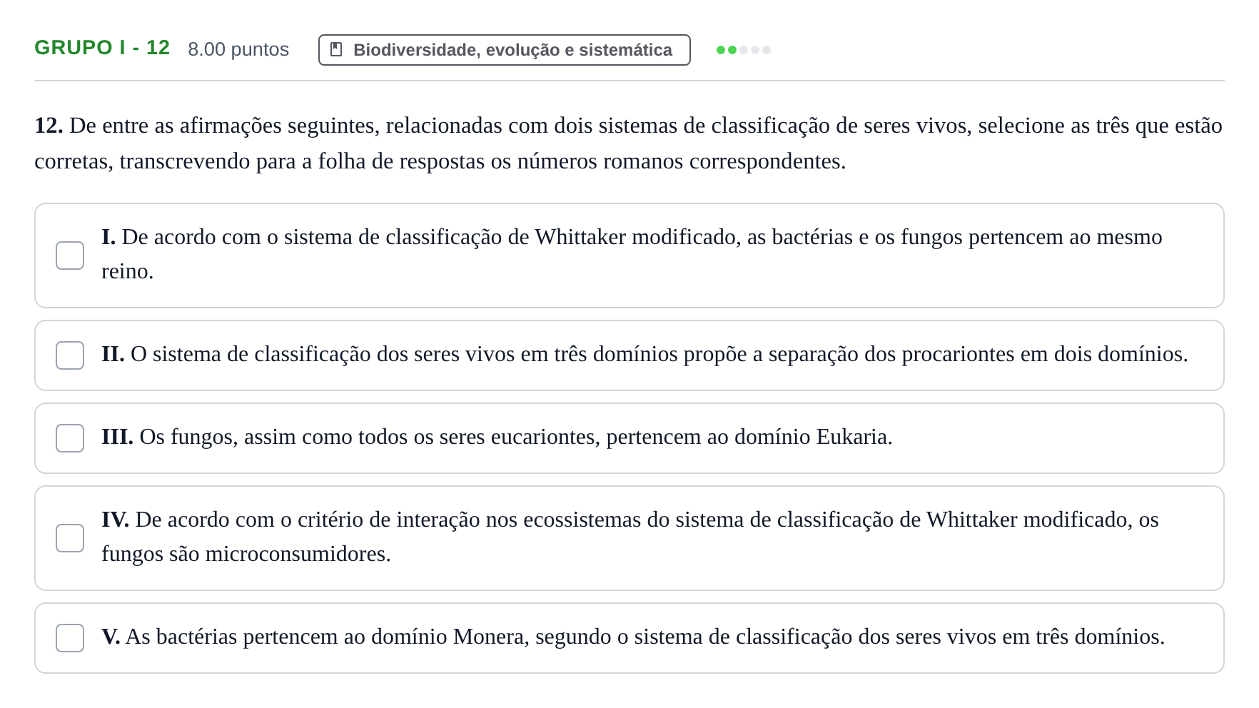 Enunciado: Grupo I - 12 · Exame Nacional Biologia e Geologia Época especial 2021