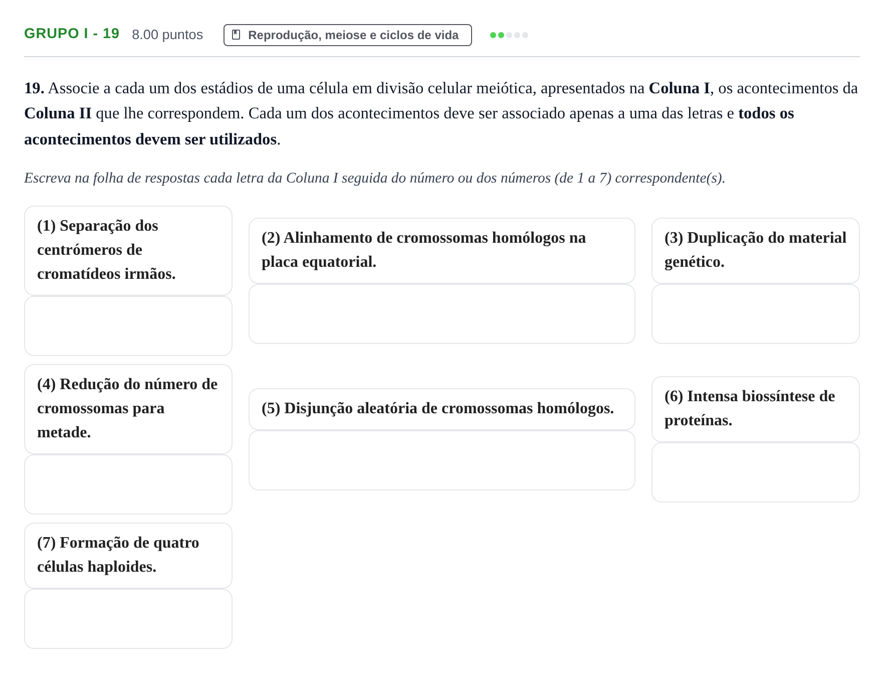 Enunciado: Grupo I - 19 · Exame Nacional Biologia e Geologia Época especial 2021