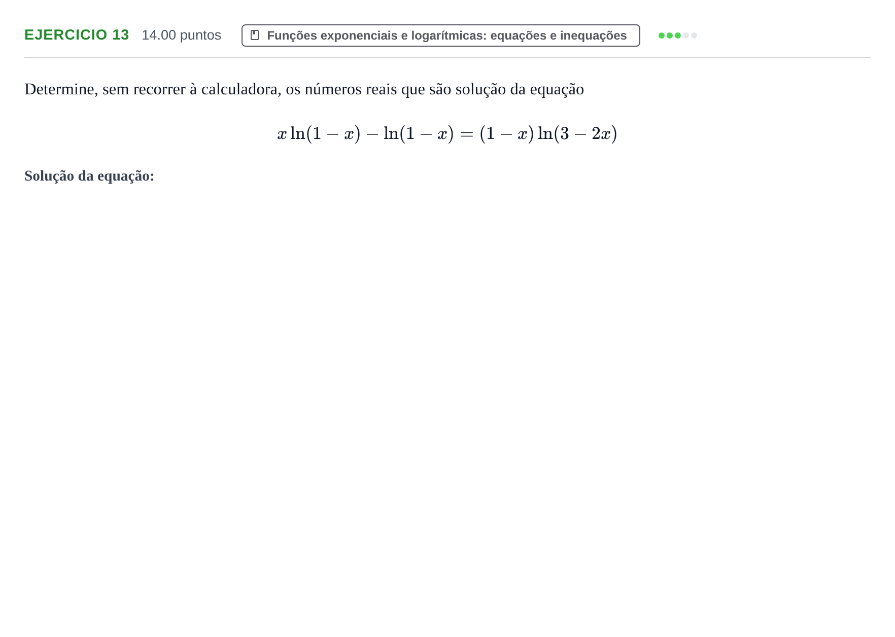 Enunciado: Exercício 13 · Exame Nacional Matemática A 2.ª fase 2021