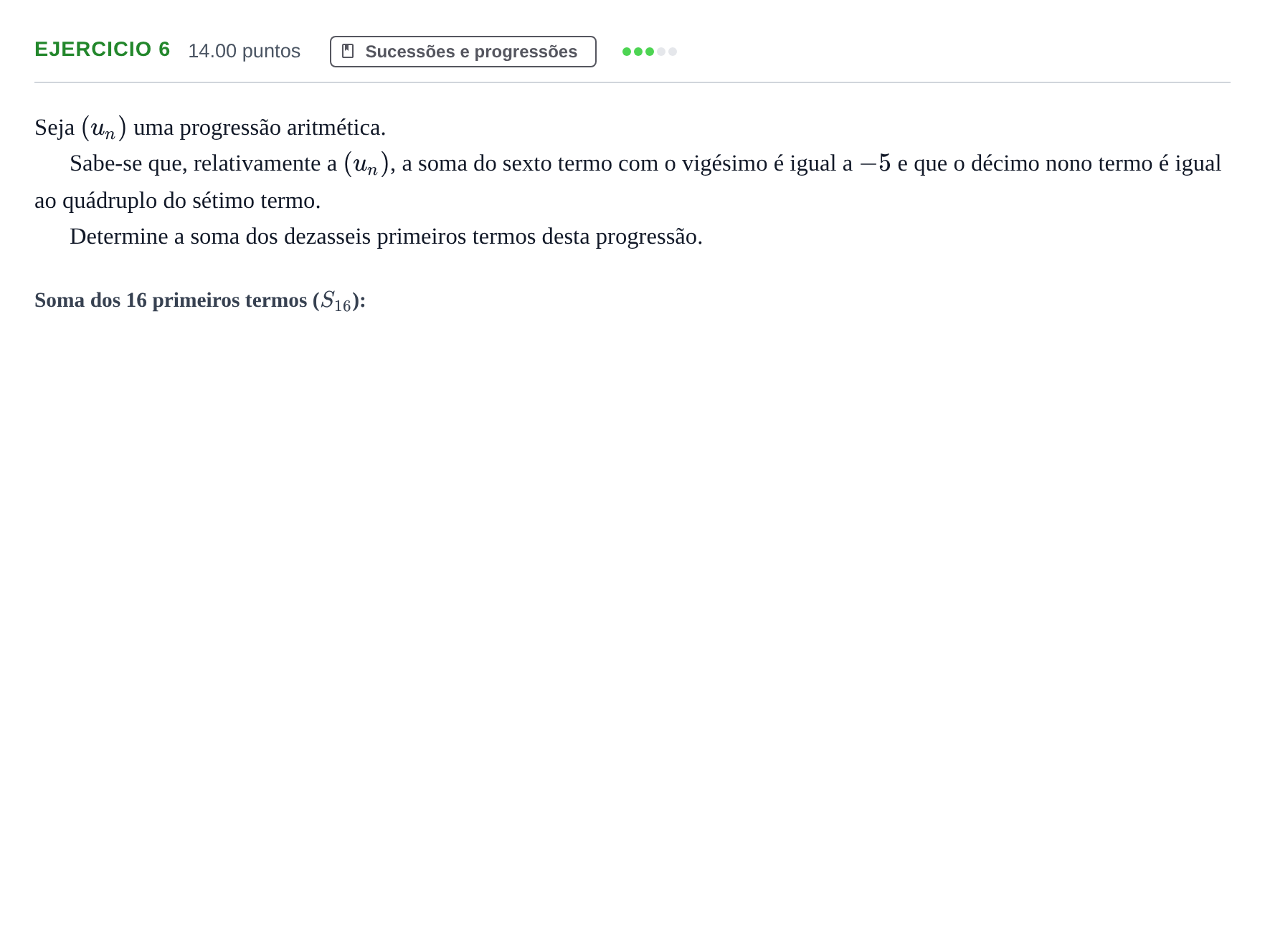 Enunciado: Exercício 6 · Exame Nacional Matemática A 2.ª fase 2021