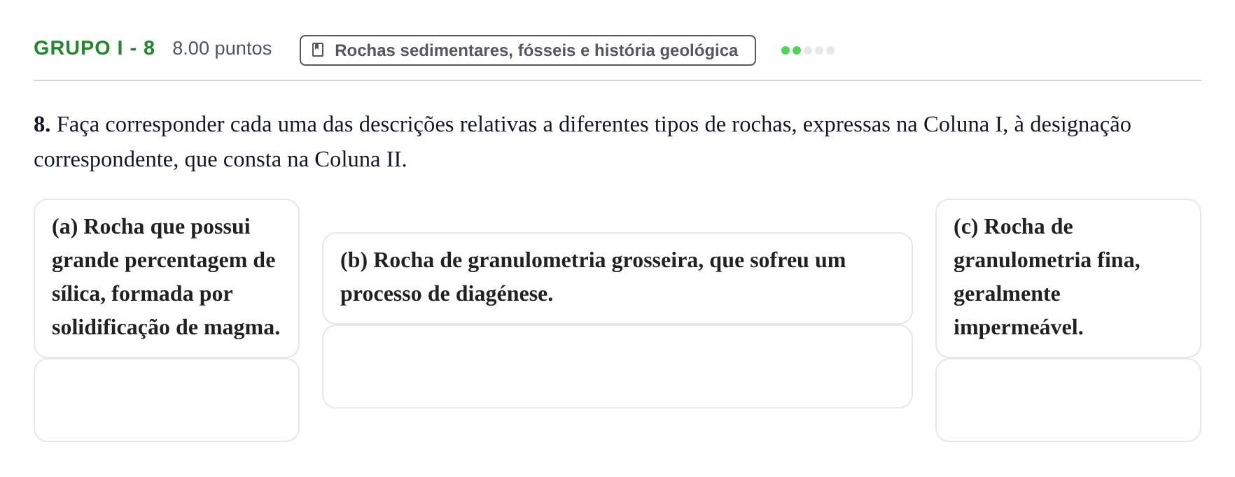 Enunciado: Grupo I - 8 · Exame Nacional Biologia e Geologia 1.ª fase 2021